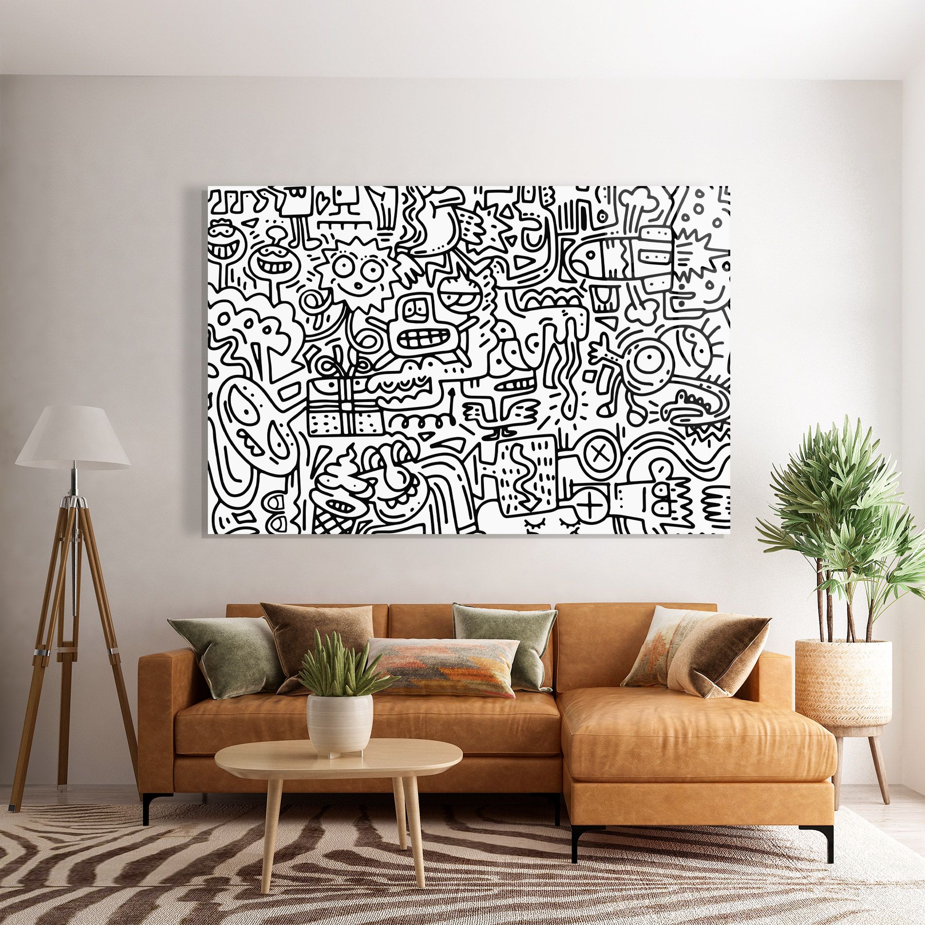 Doodle Black Line mockup 7