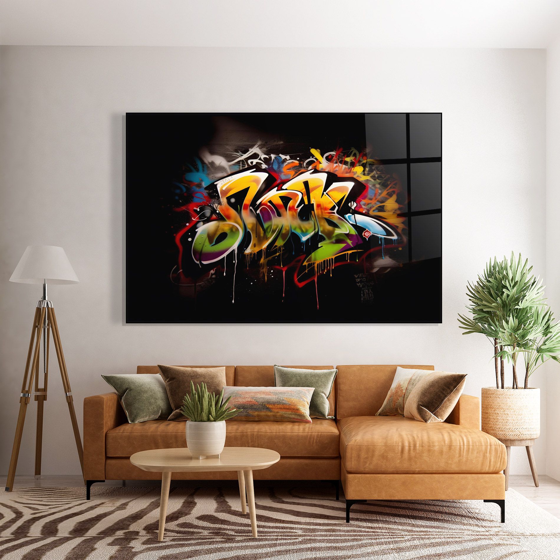 Graffiti Style Wall mockup 7