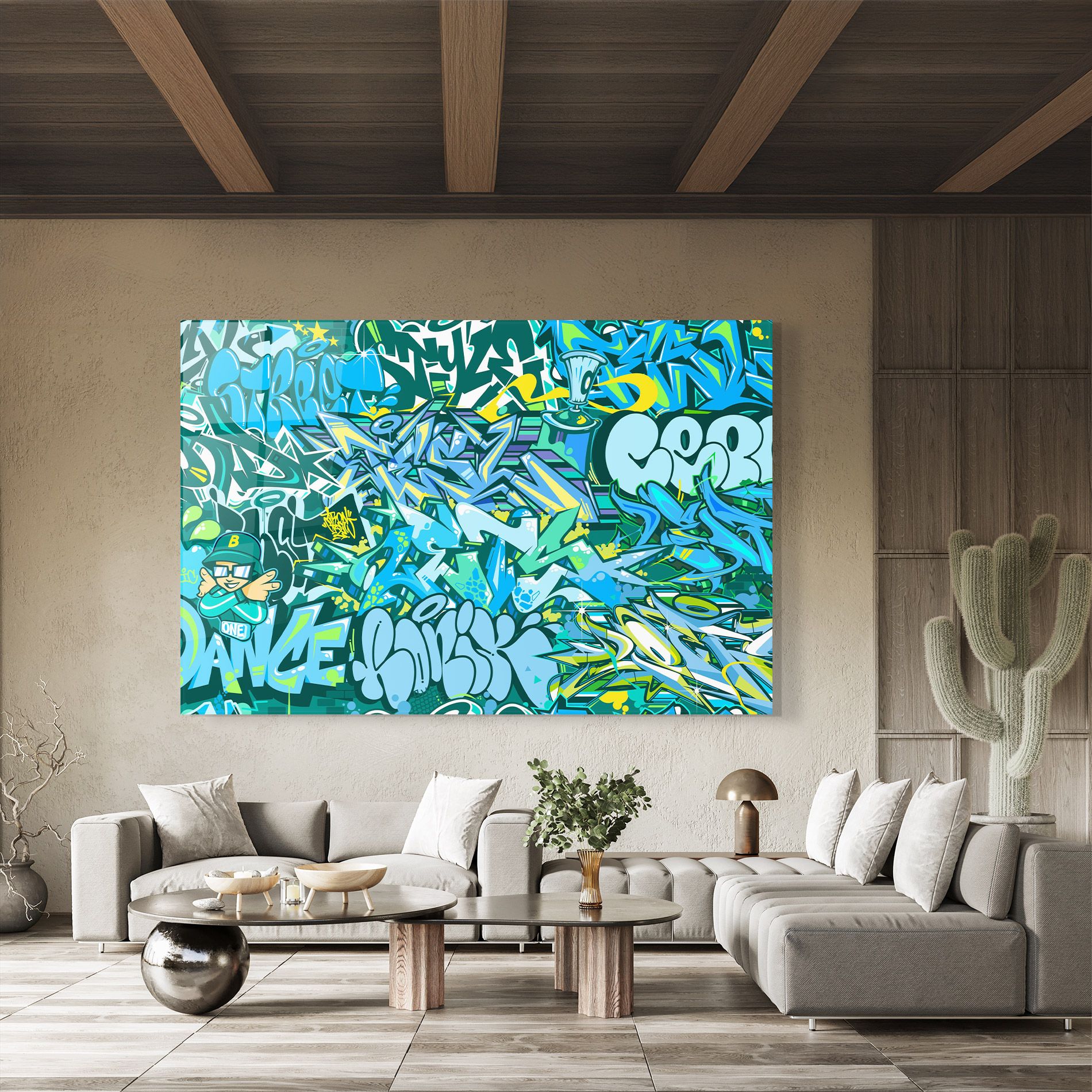 Be One Graffiti mockup 8