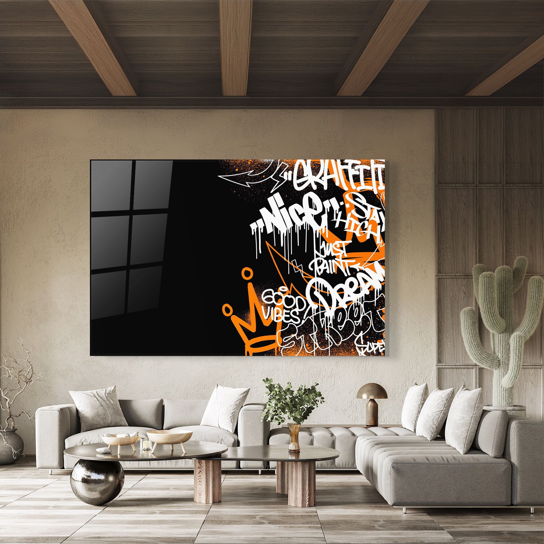 Good Vibes Graffiti mockup 8