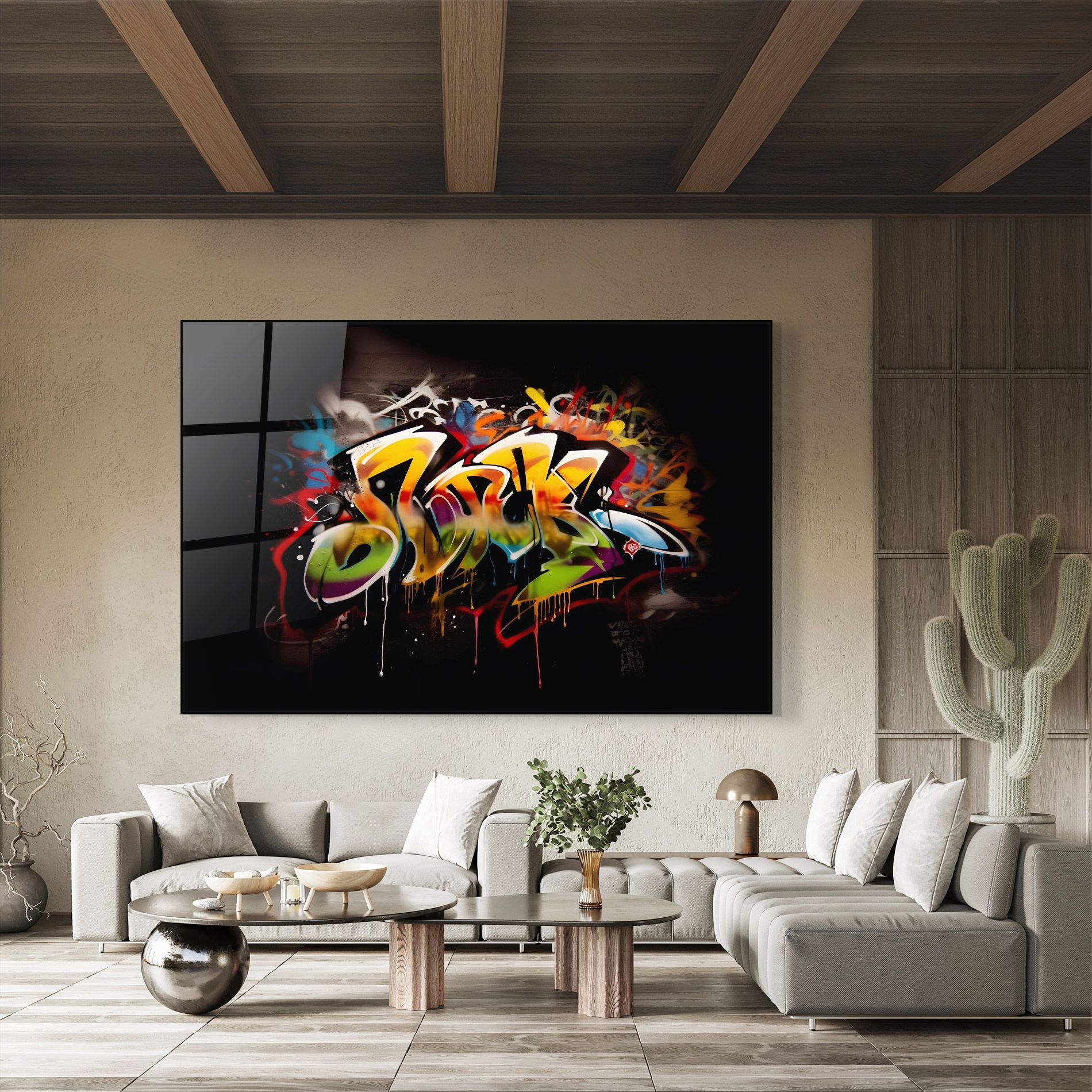 Graffiti Style Wall mockup 8
