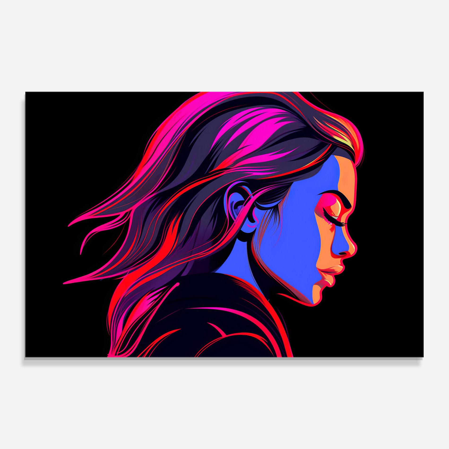 Üvegkép Blue Cream Pop Art mockup 0