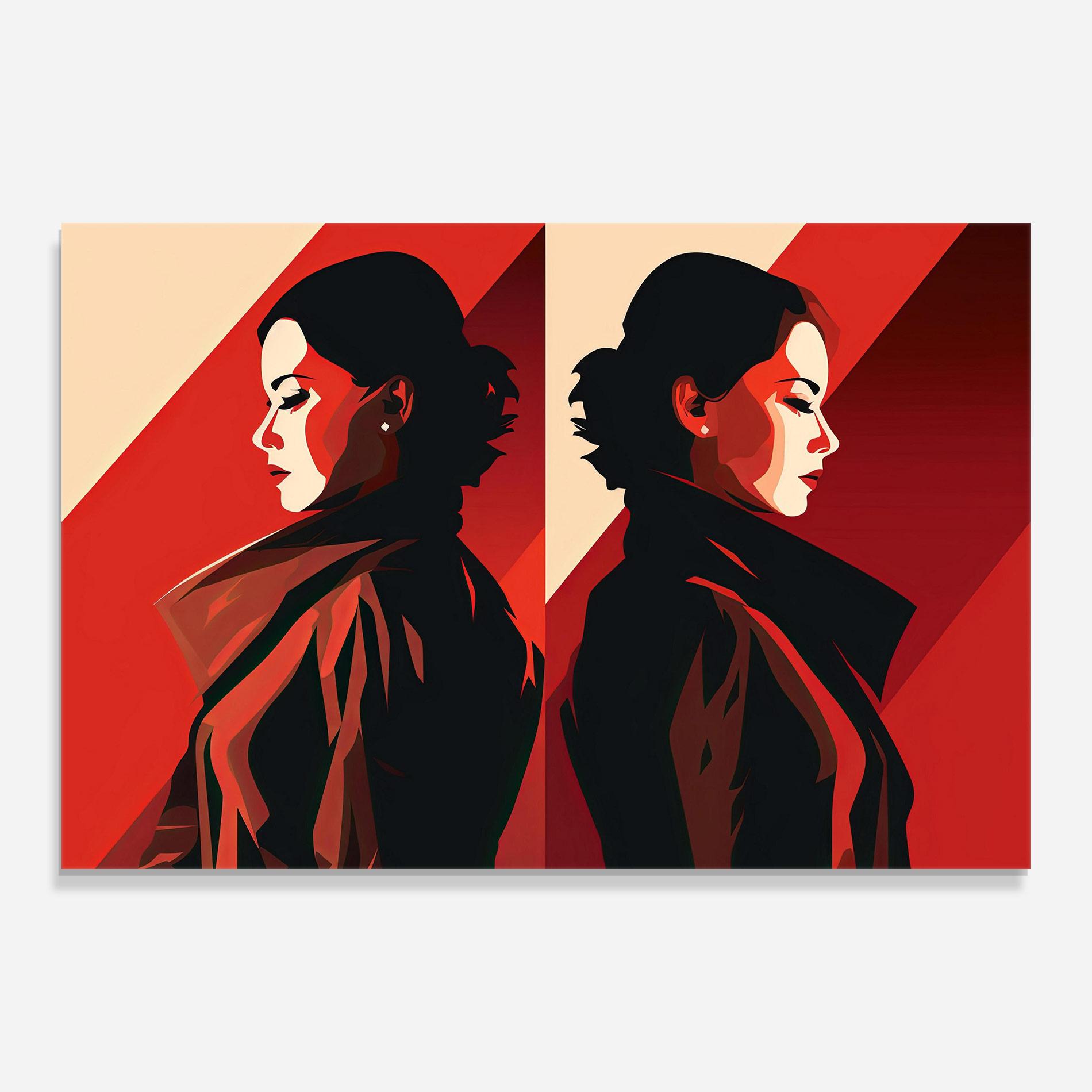 Üvegkép Pop Outfit Lady mockup 0