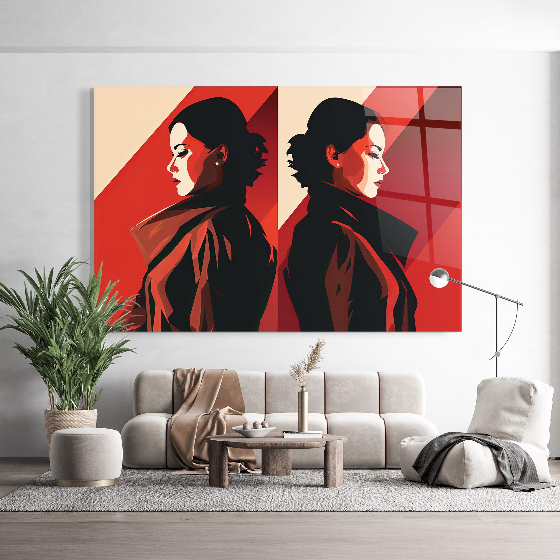 Üvegkép Pop Outfit Lady mockup 9