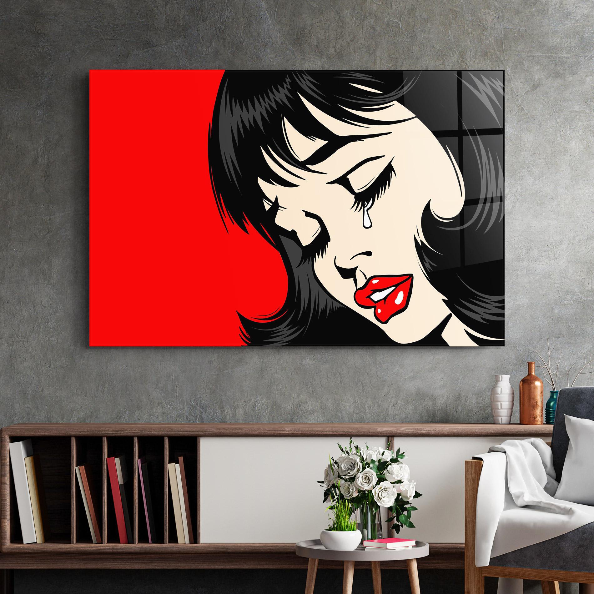 Üvegkép Pop Crying mockup 2