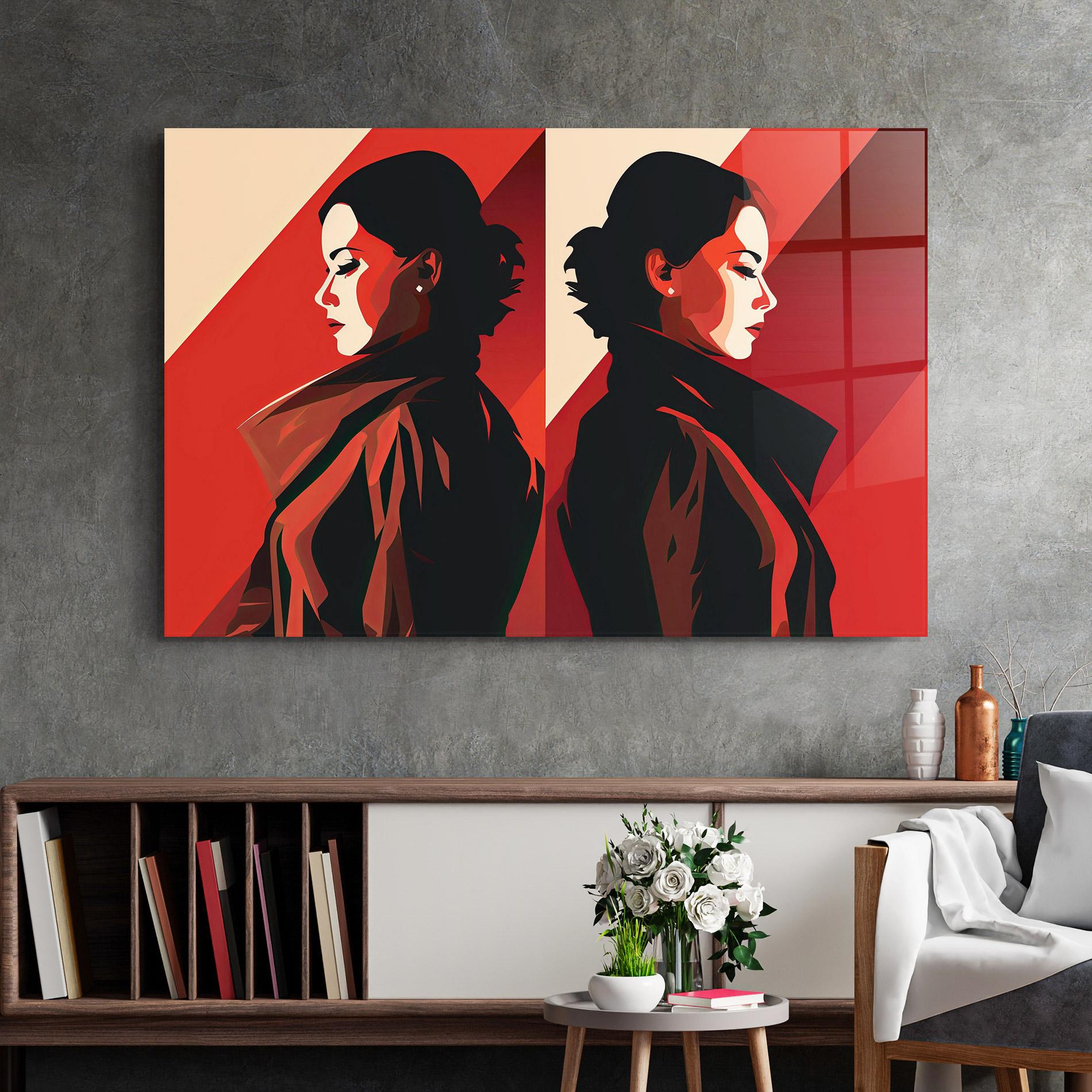 Üvegkép Pop Outfit Lady mockup 2