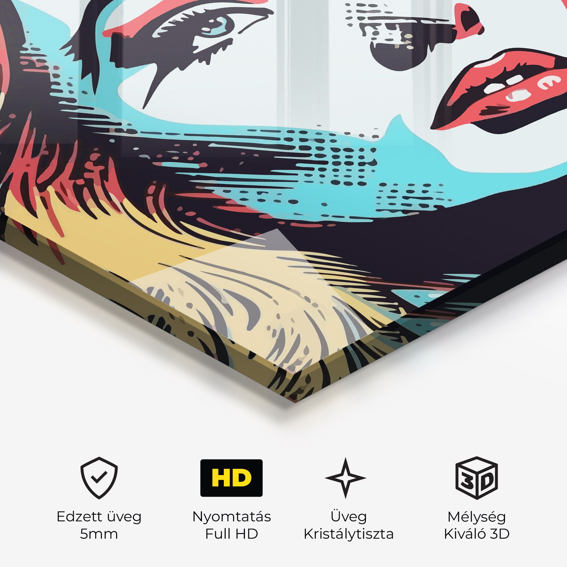 Pop Art Lady mockup 3