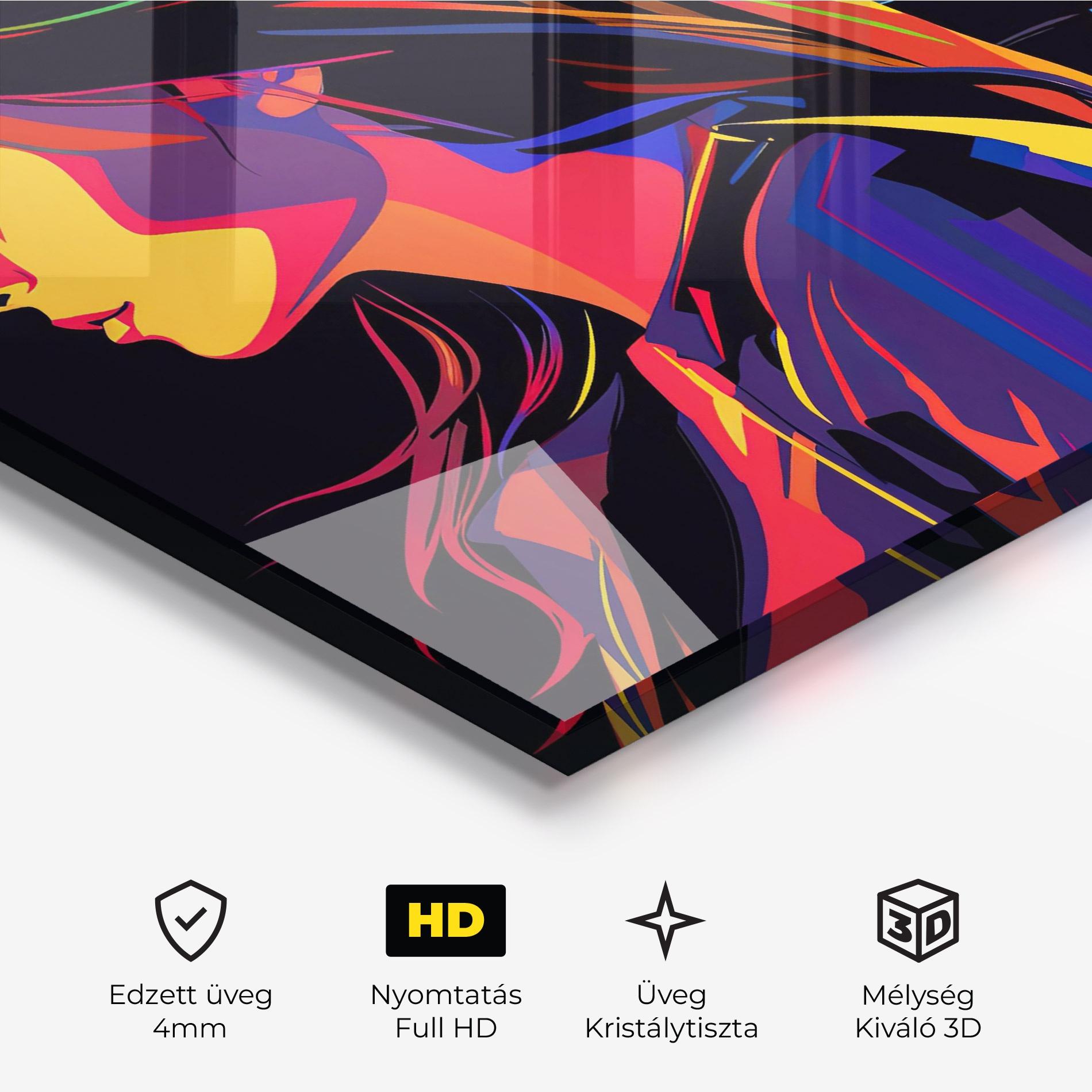 Üvegkép Minimalist Pop Female mockup 3