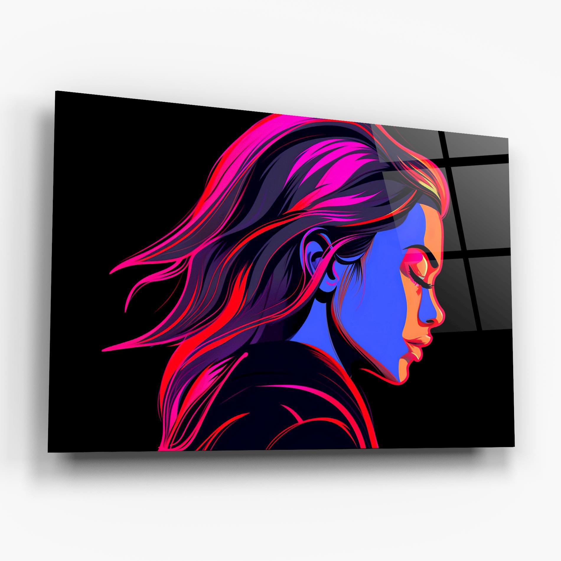 Üvegkép Blue Cream Pop Art mockup 6