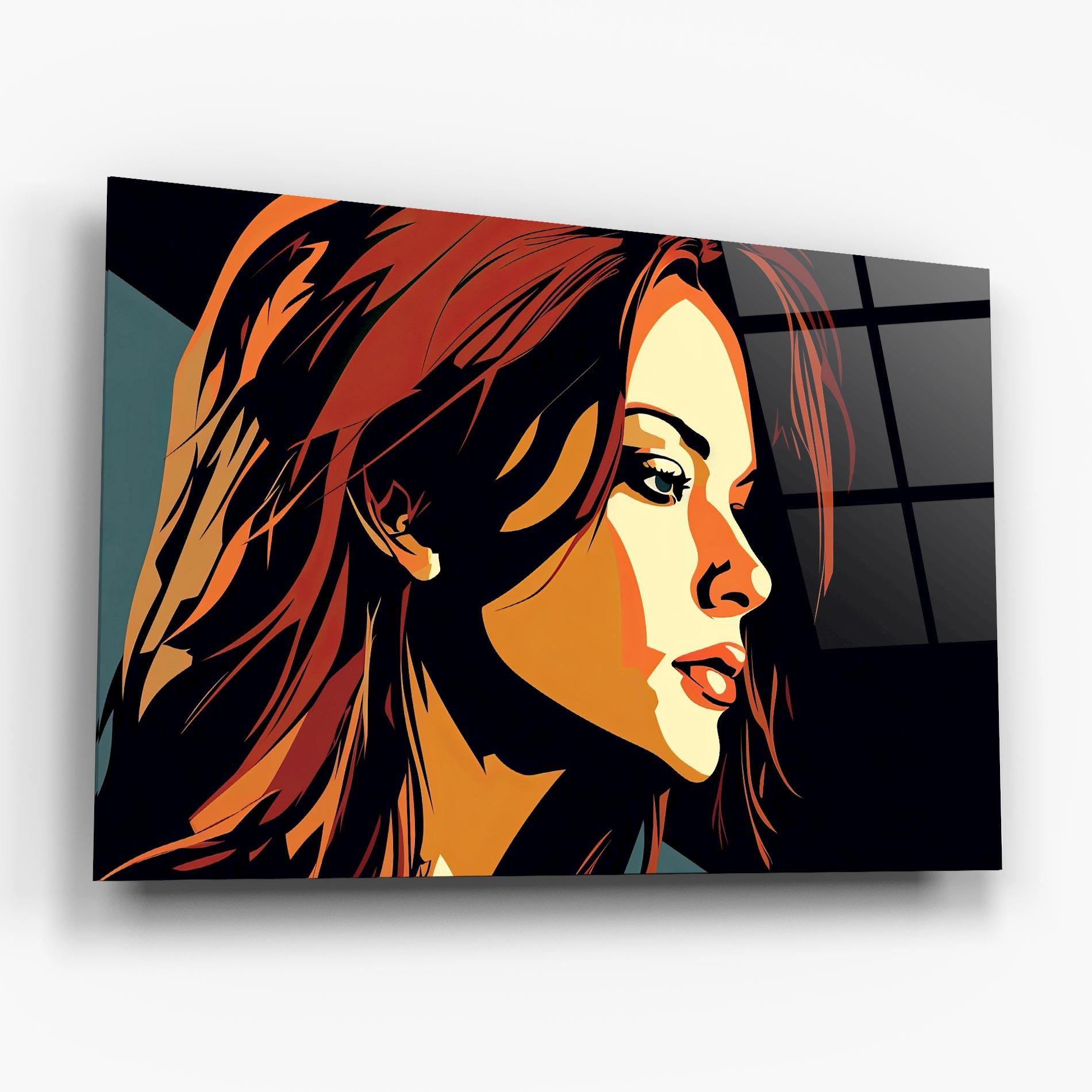 Üvegkép Brown Pop Hair mockup 6