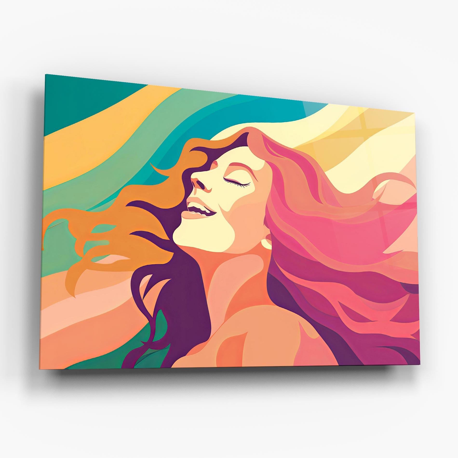 Üvegkép Pink Pop Hair mockup 6