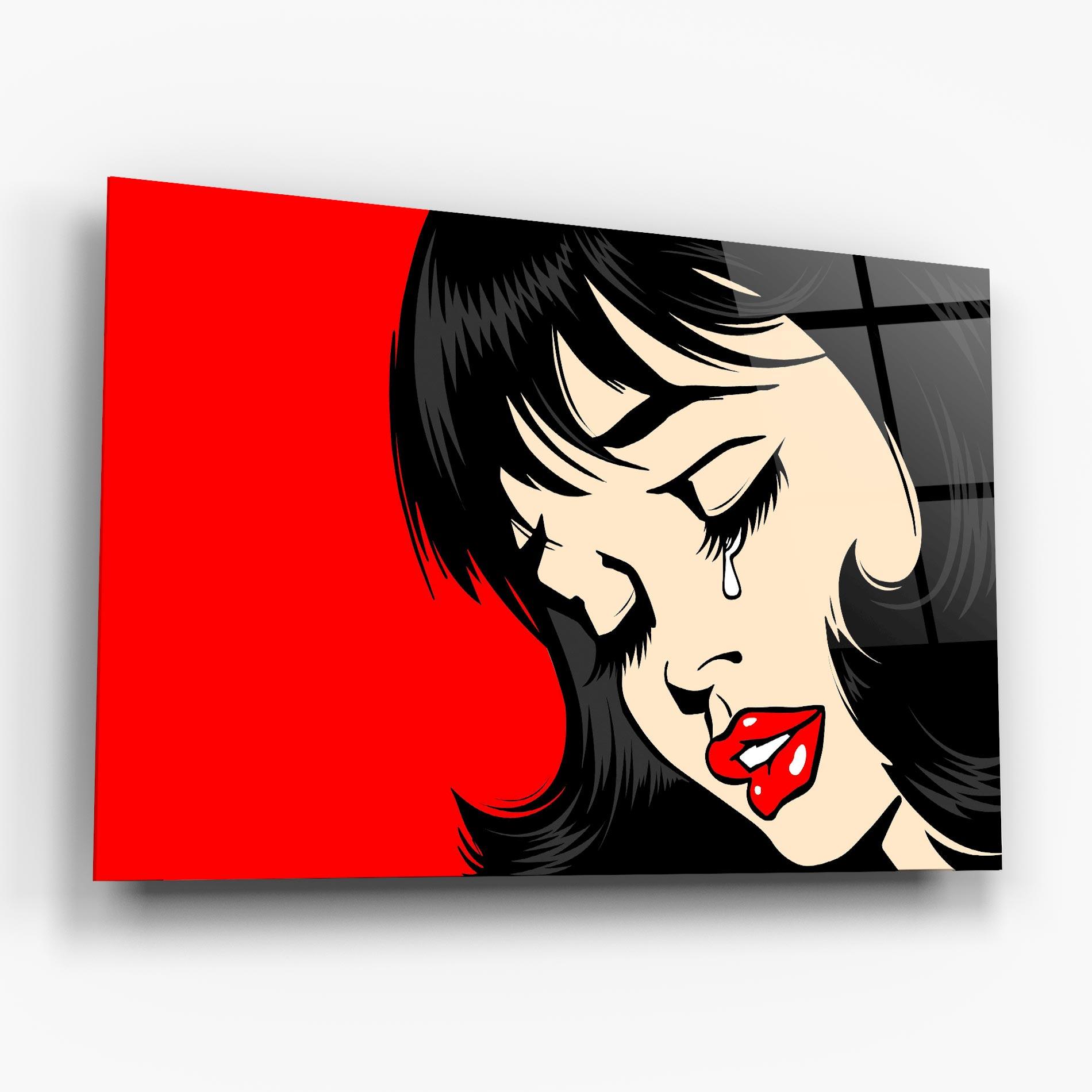 Üvegkép Pop Crying mockup 6