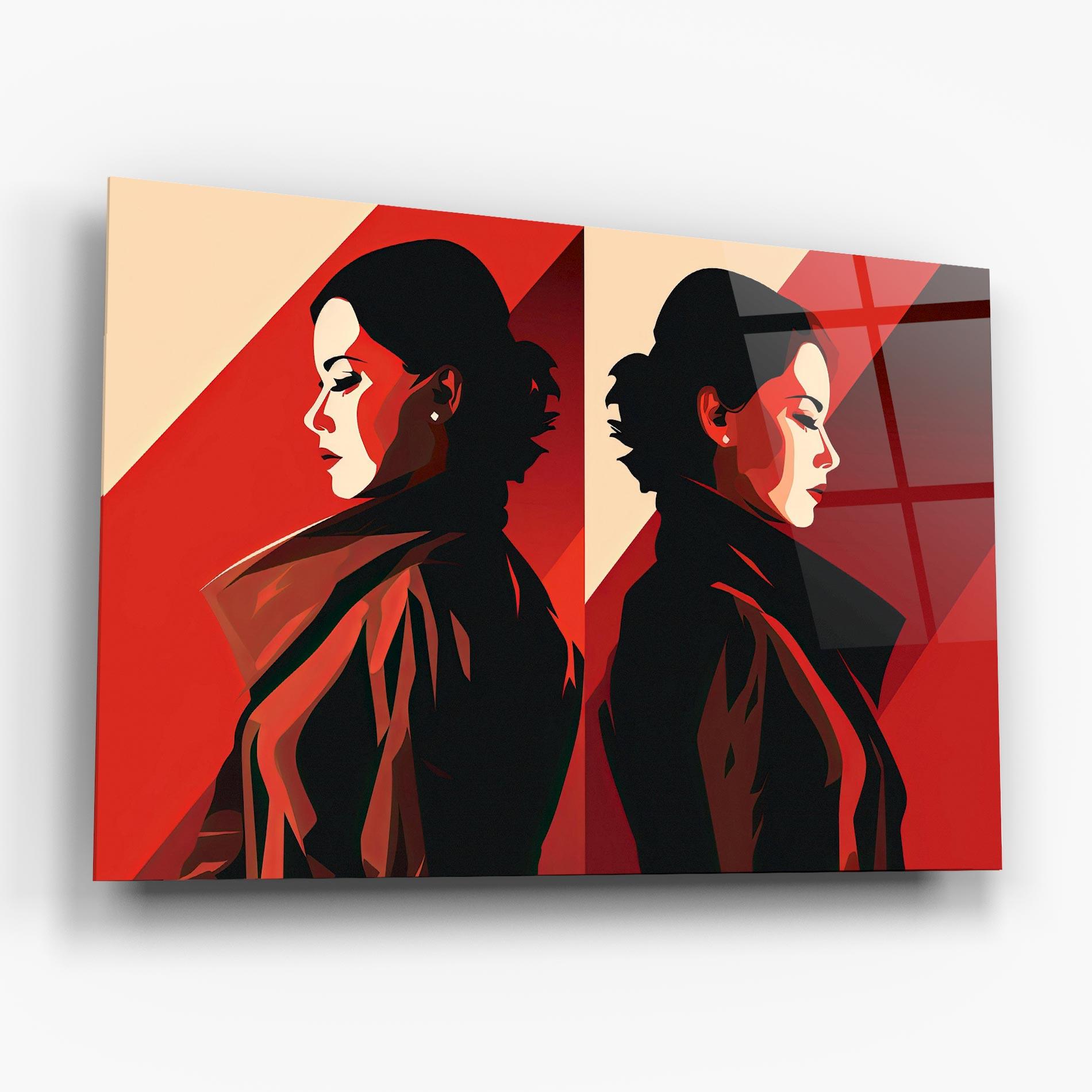 Üvegkép Pop Outfit Lady mockup 6