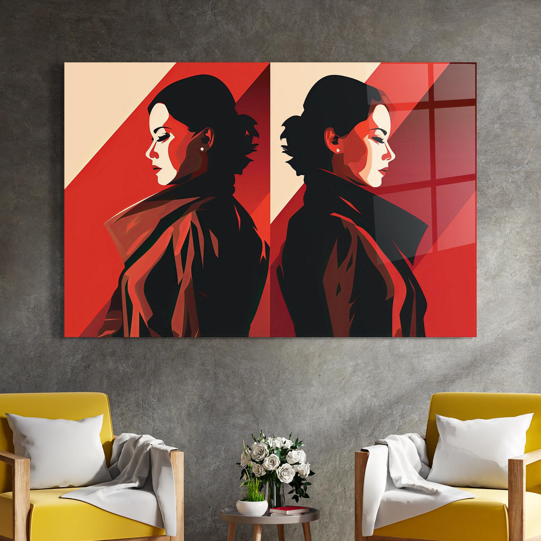 Üvegkép Pop Outfit Lady mockup 4