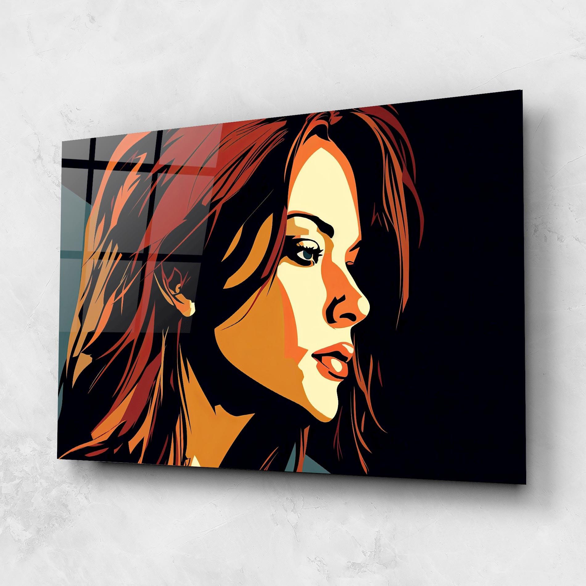 Üvegkép Brown Pop Hair mockup 1