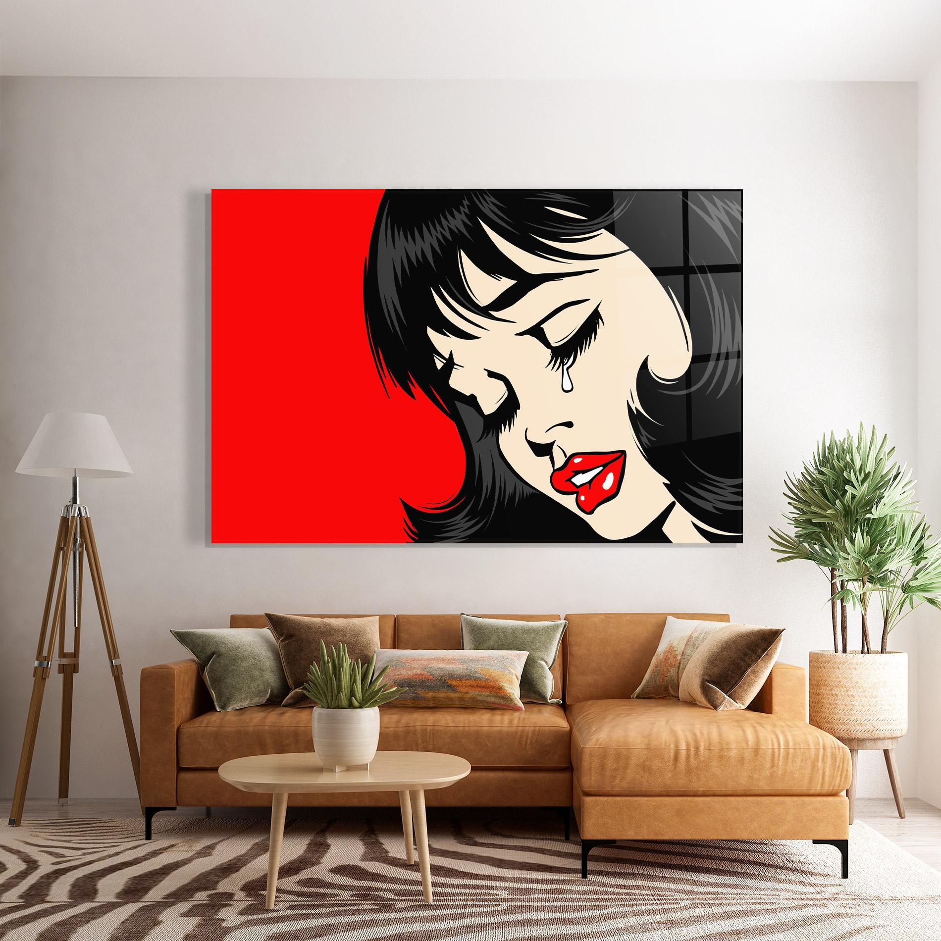 Üvegkép Pop Crying mockup 7