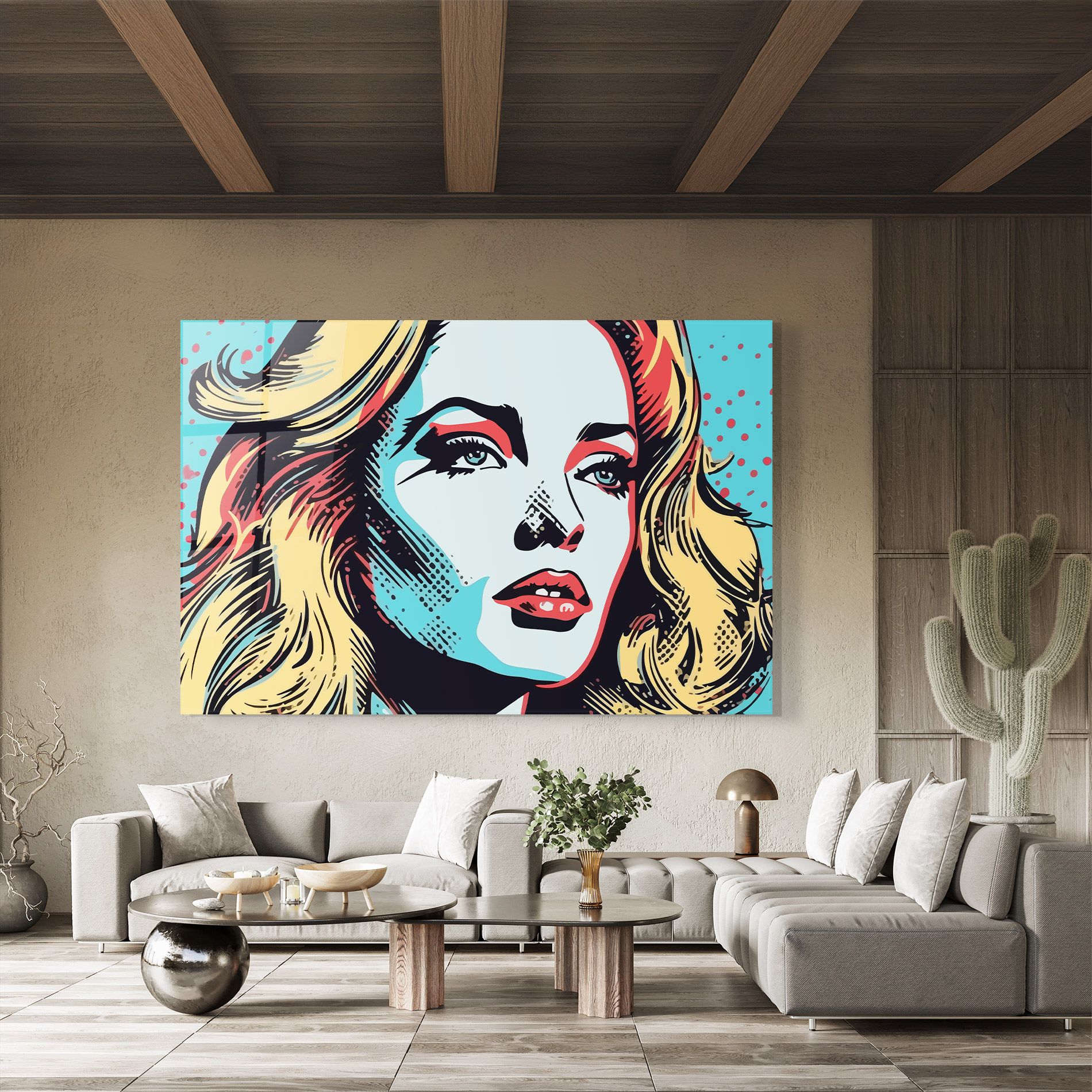 Pop Art Lady mockup 8