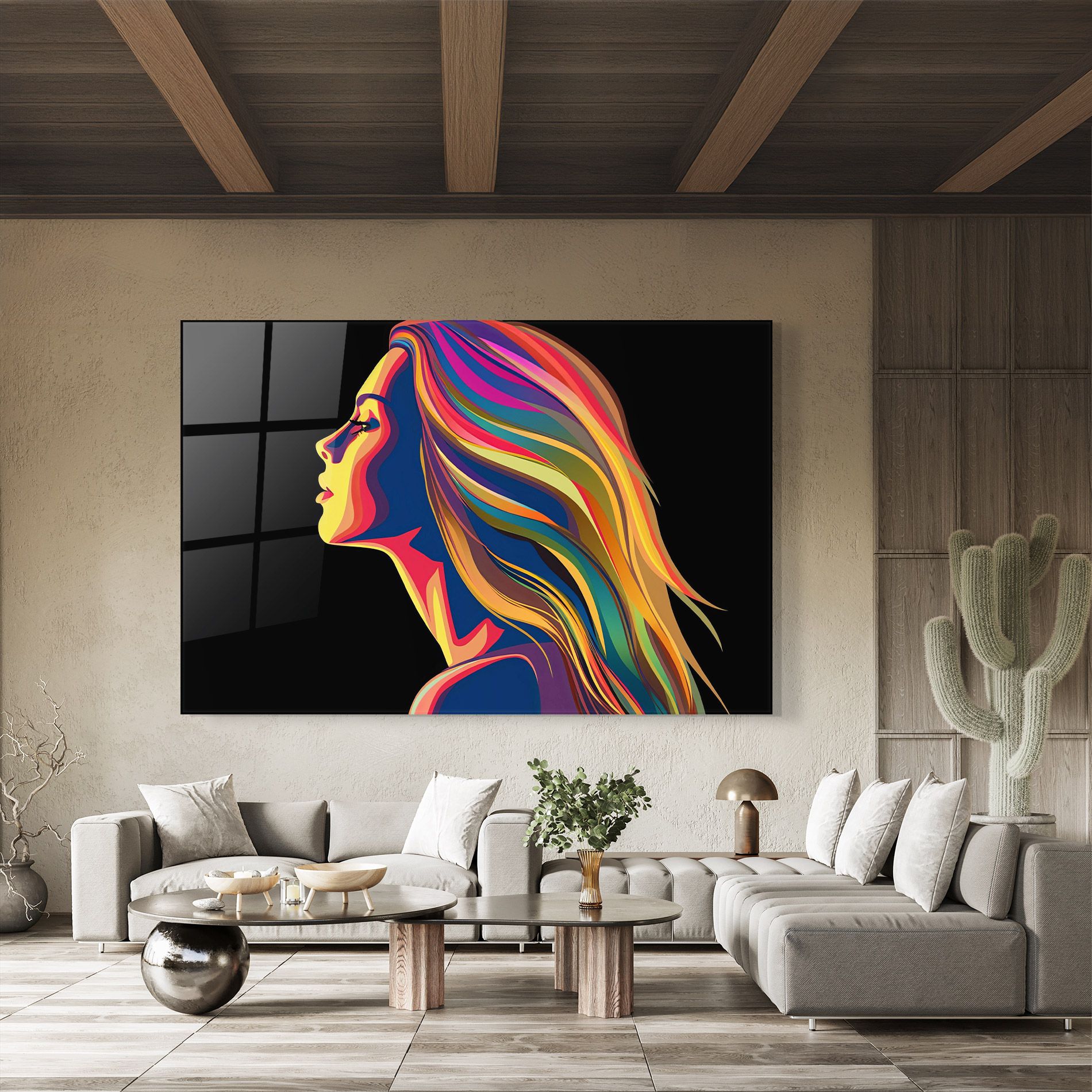 Pop Colored Girl mockup 8