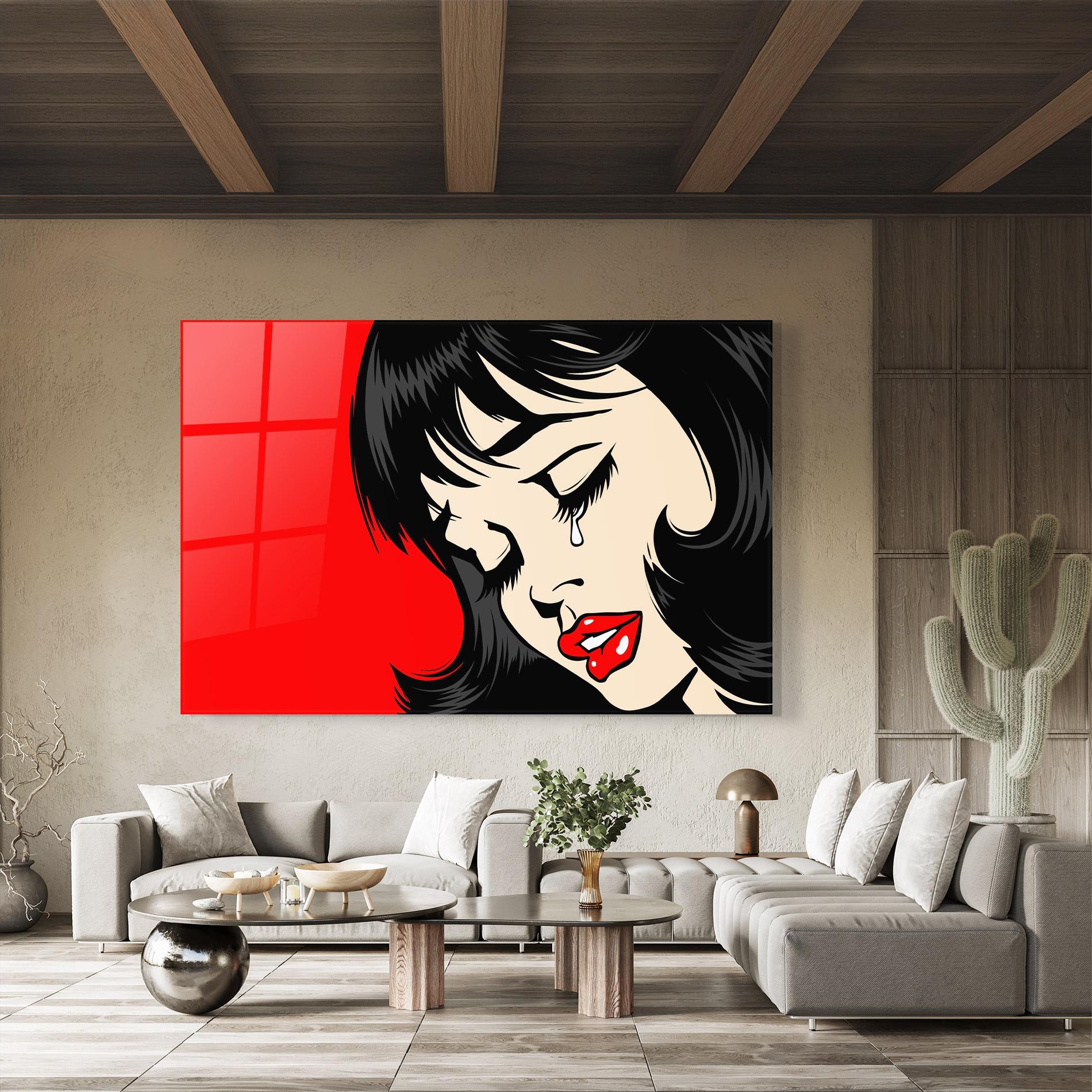 Üvegkép Pop Crying mockup 8