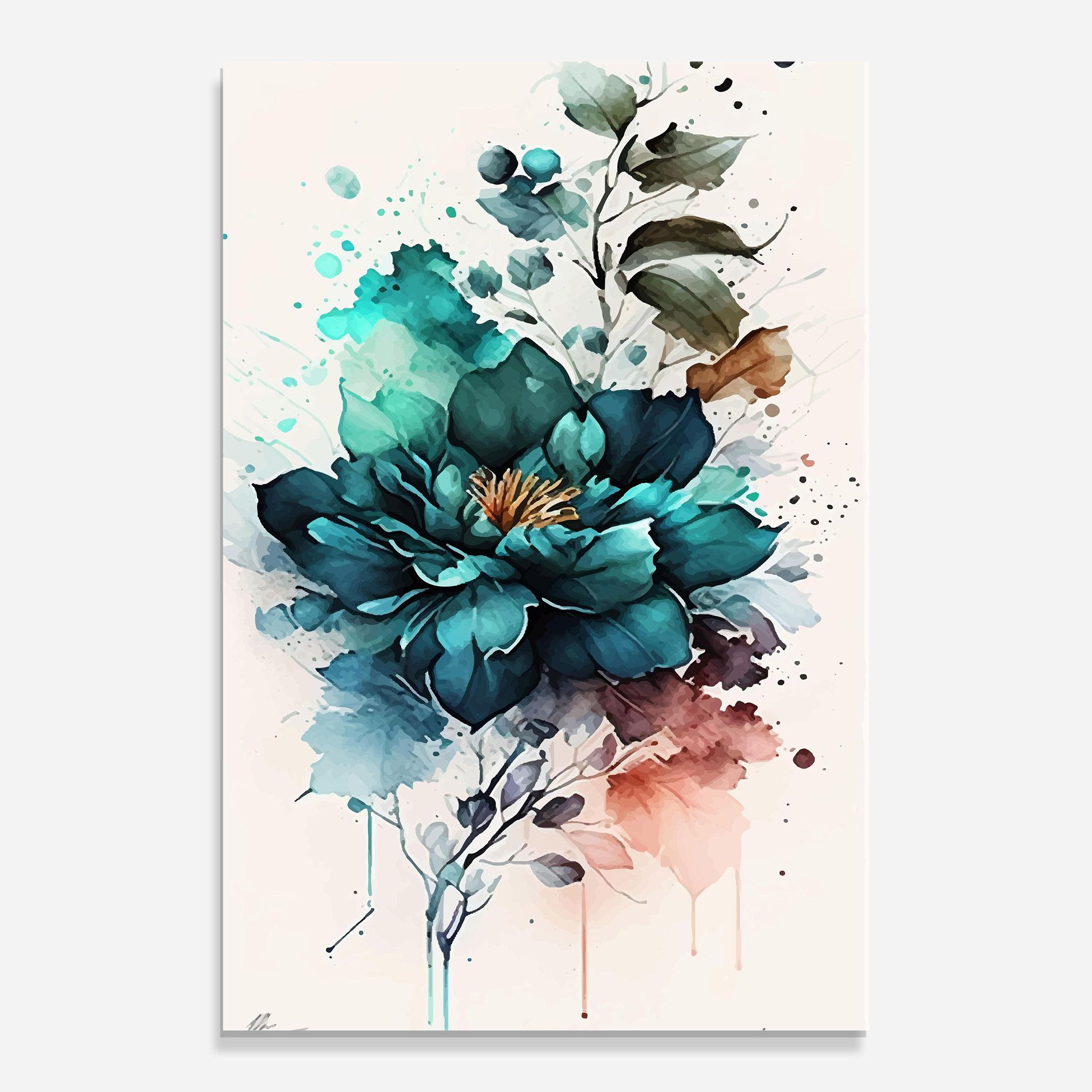 Flower Watercolor mockup 0