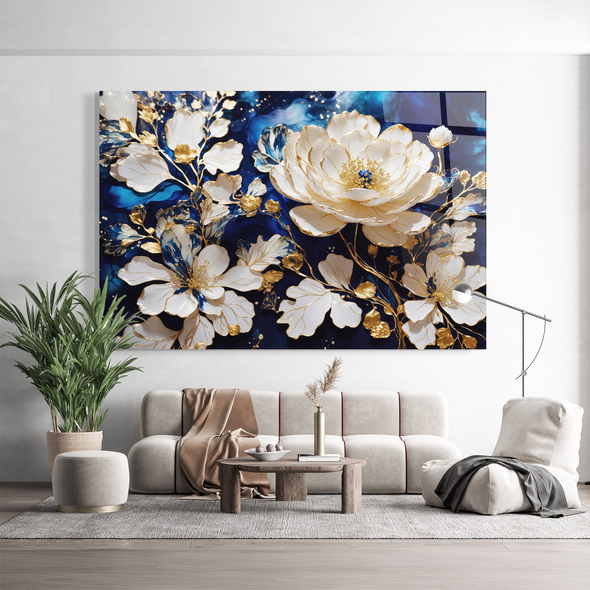 Beautiful Golden White Rose mockup 9