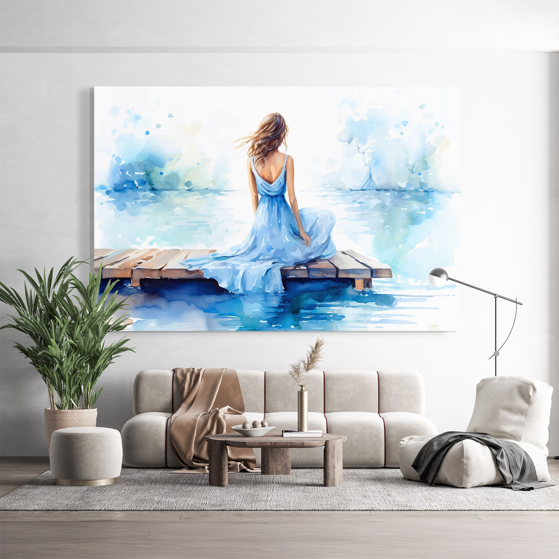 Lake Blue Woman mockup 9