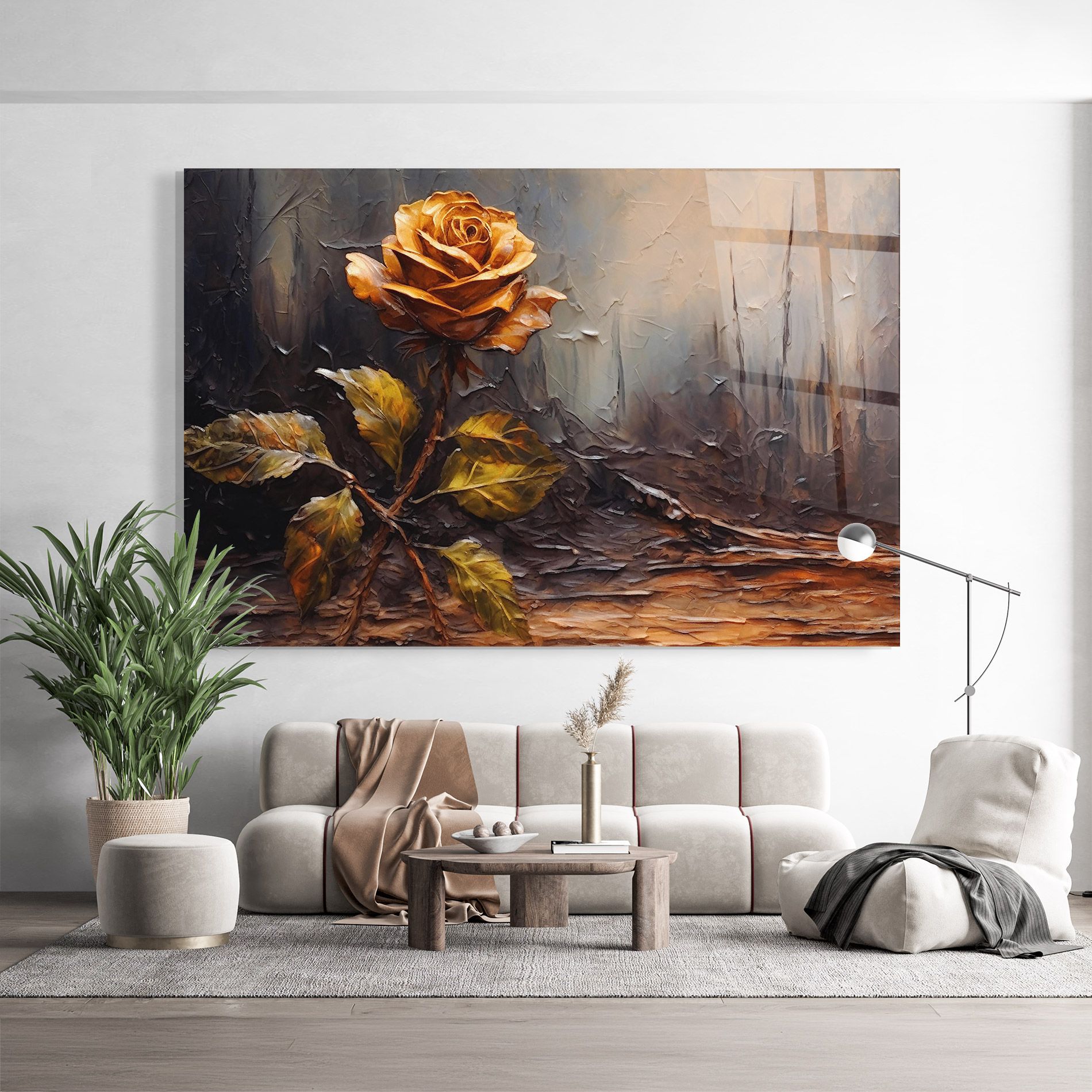 Orange Rose Art mockup 9