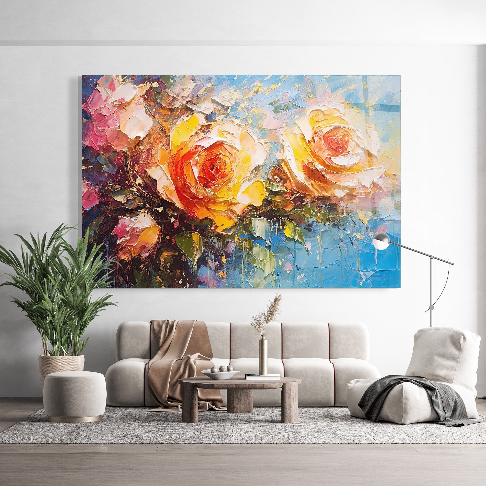 Orange Roses Painting mockup 9