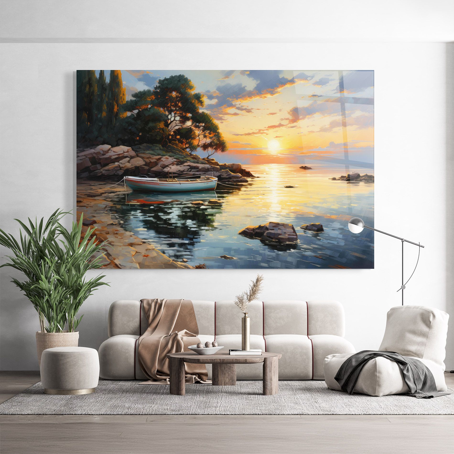 Sunset Sea Art mockup 9