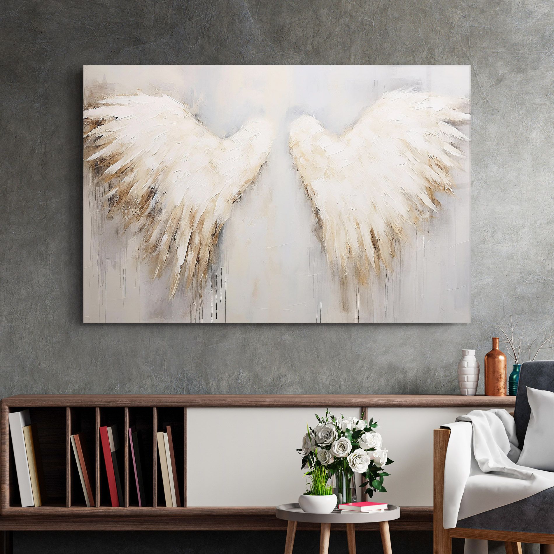 Cream White Wings mockup 2