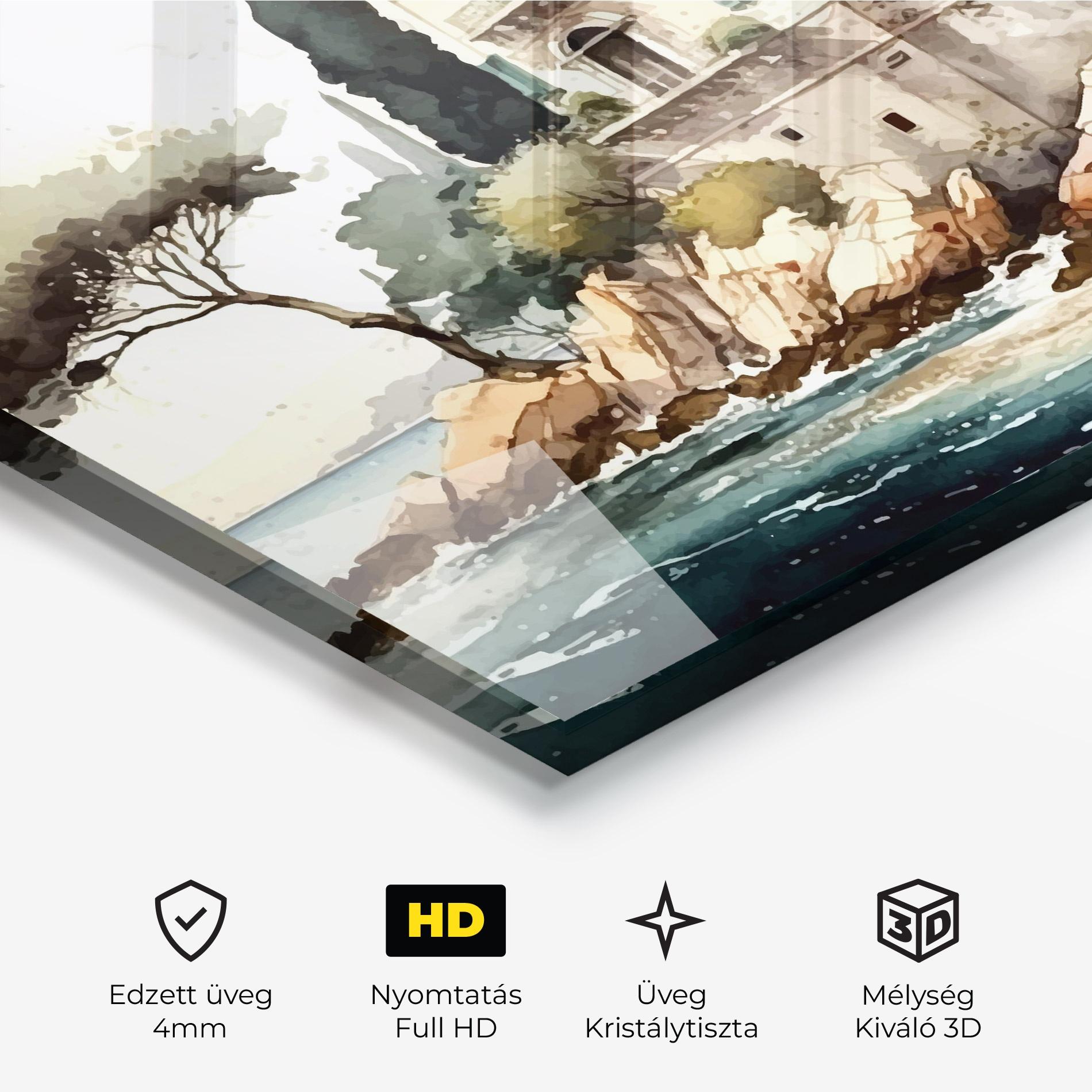 Üvegkép Stunning Painting mockup 3