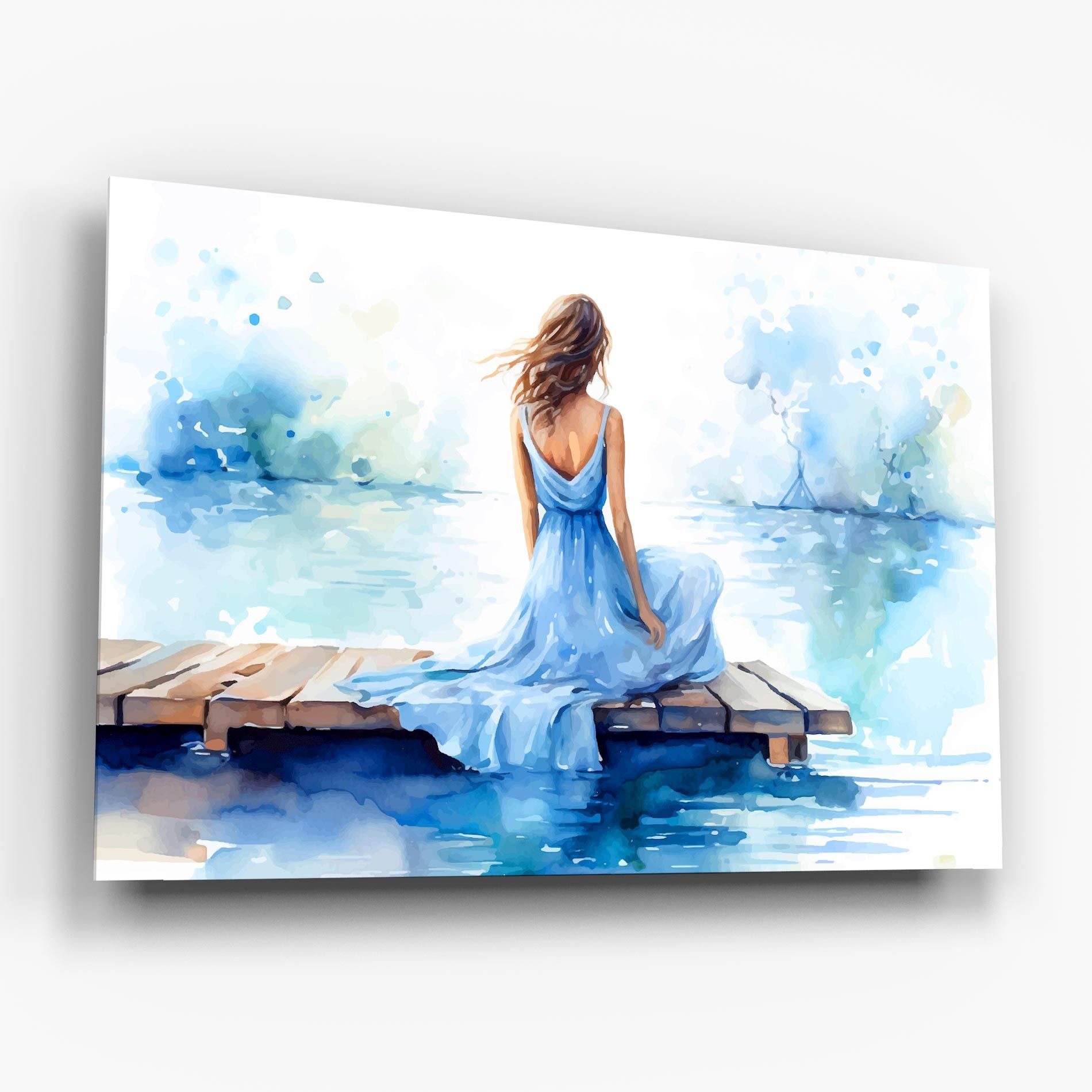 Lake Blue Woman mockup 6