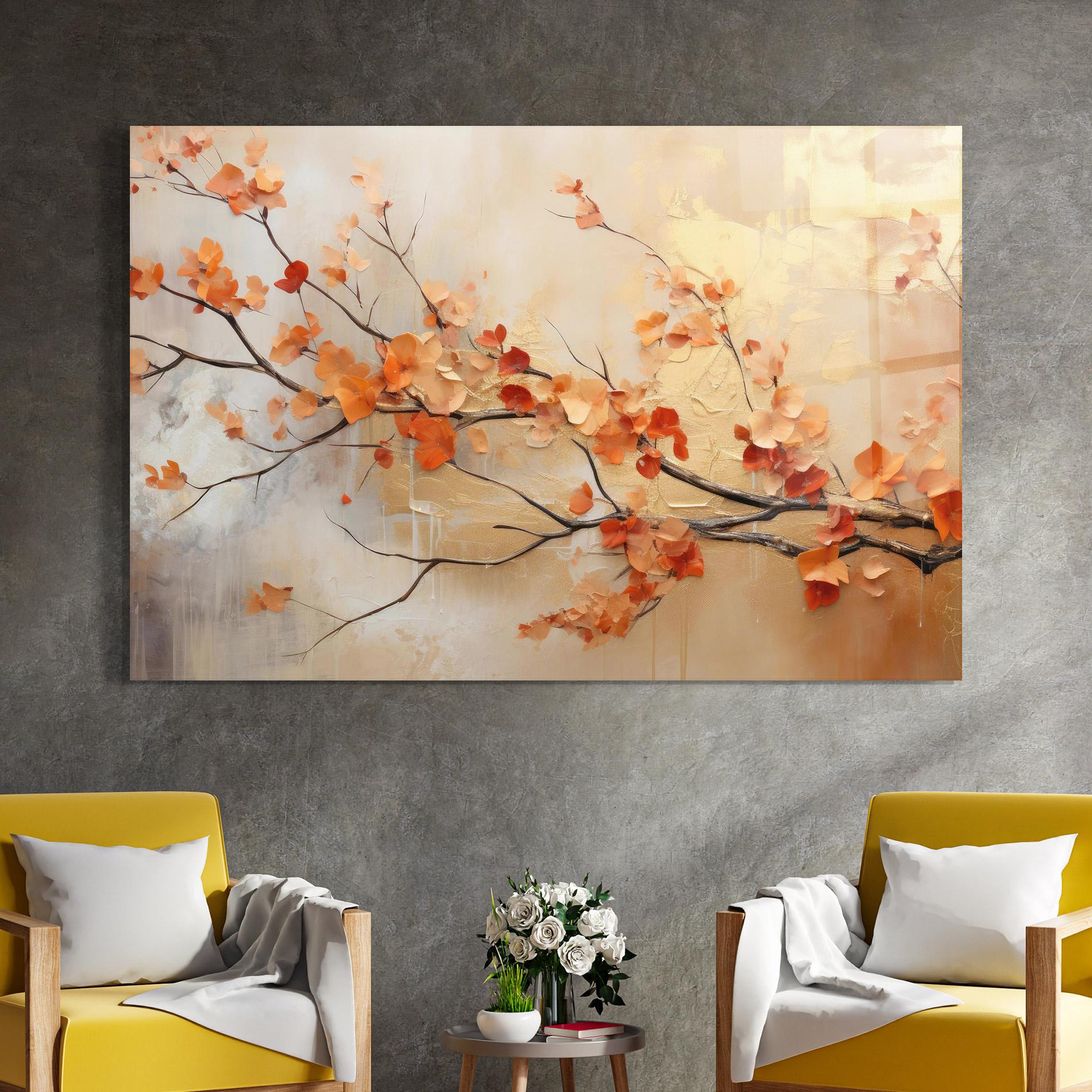 Üvegkép Autumn Nature Art mockup 4