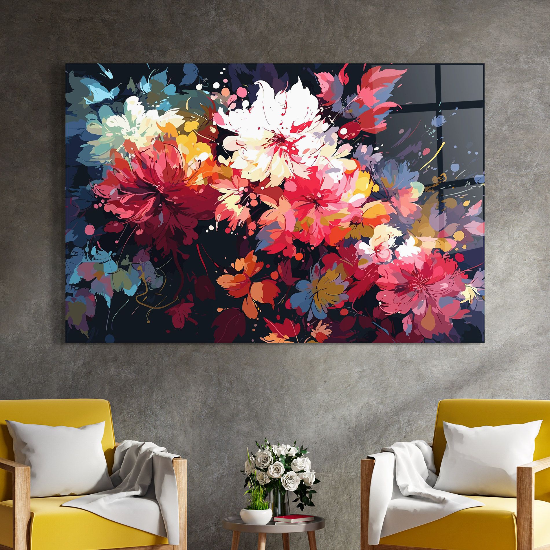 Flower Art Texture mockup 4