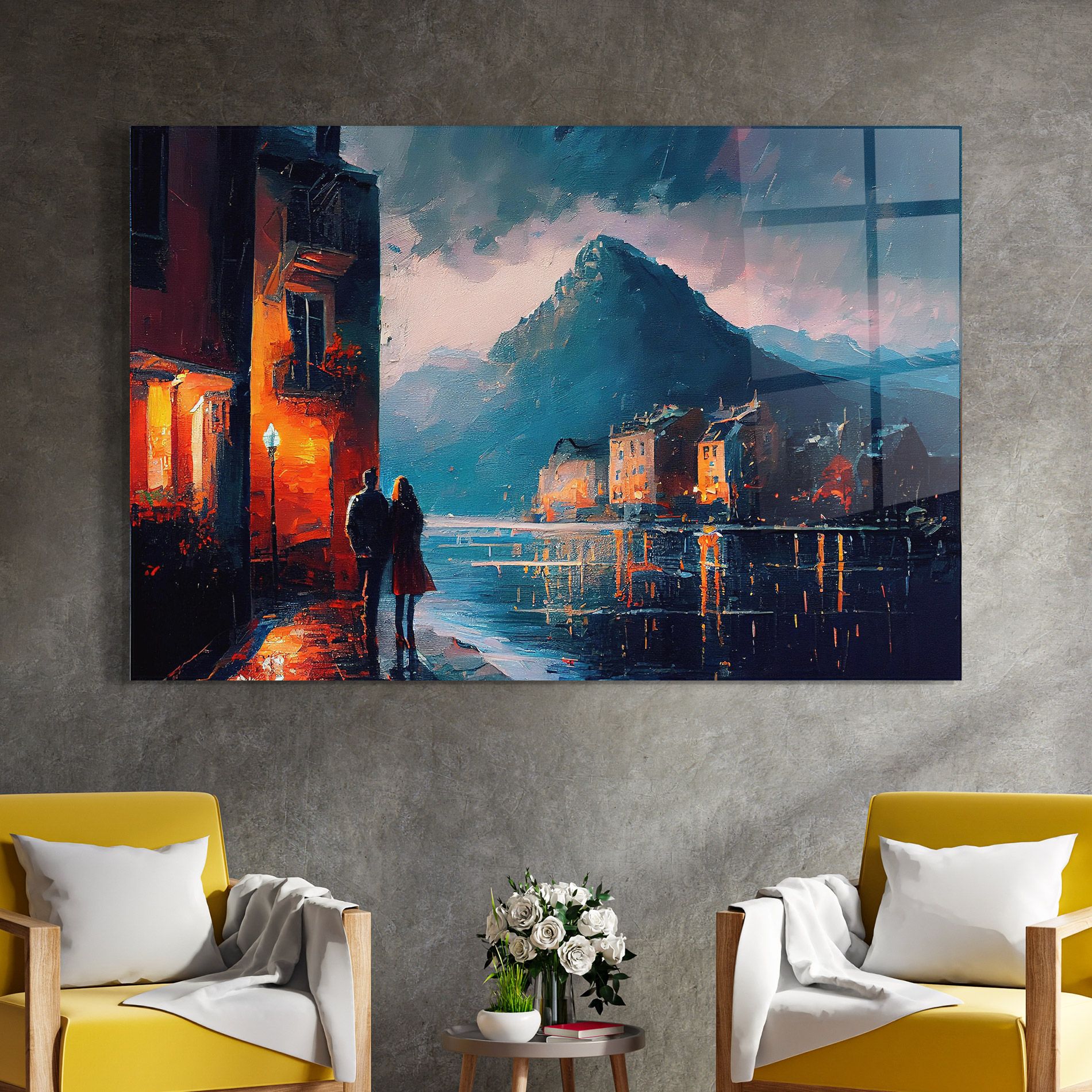 Mountain Couple Art mockup 4