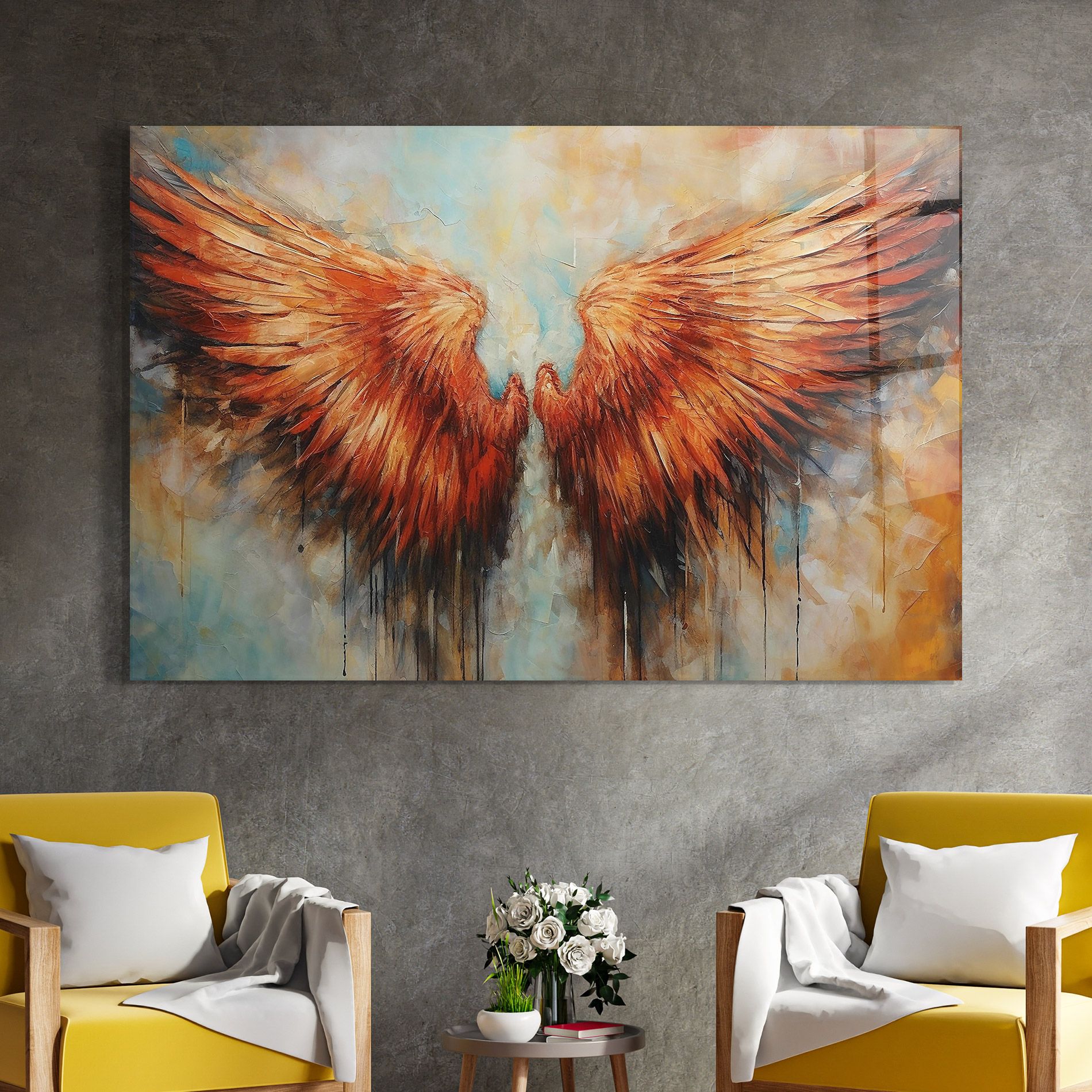 Orange Wings mockup 4