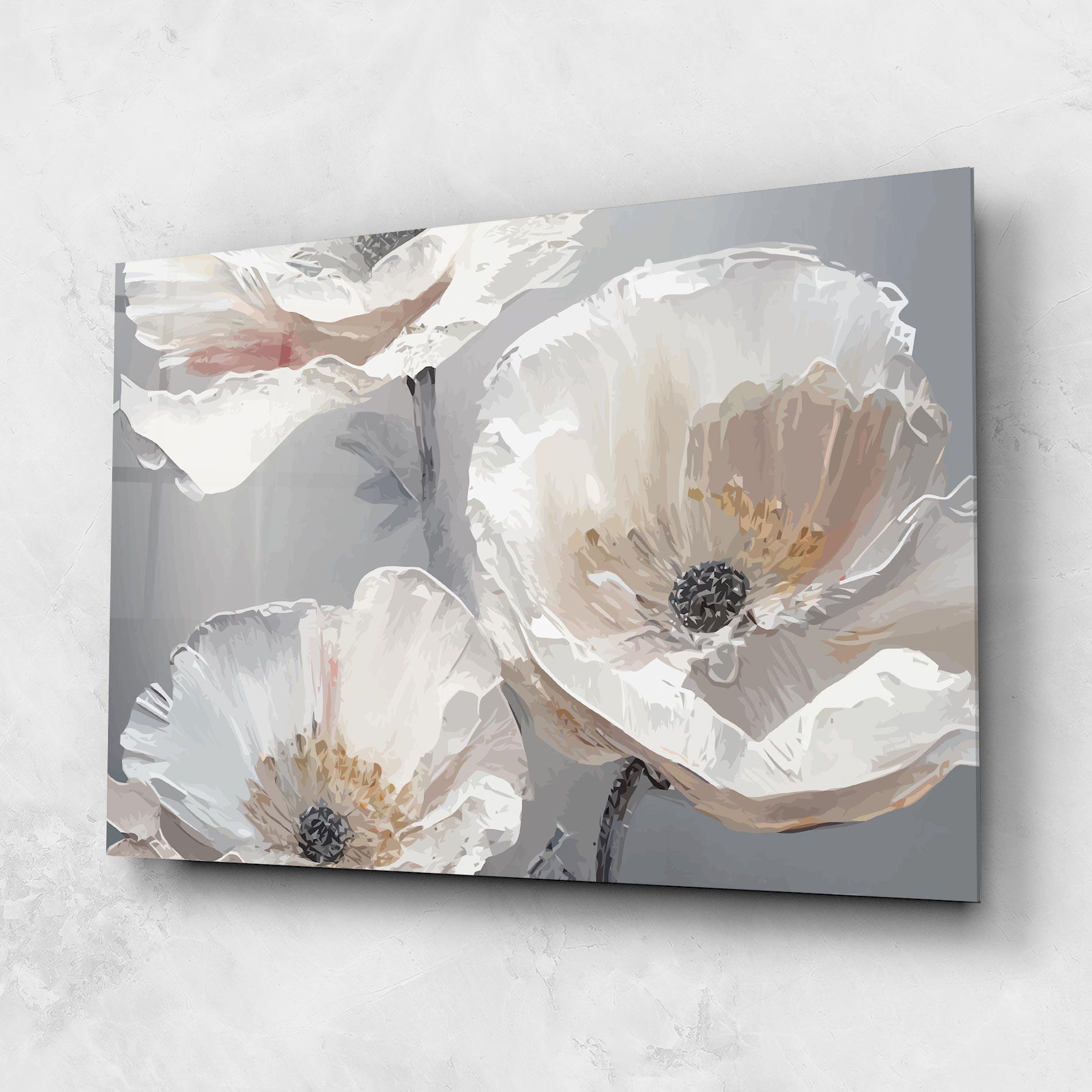 Üvegkép Cream Mix Flower mockup 1