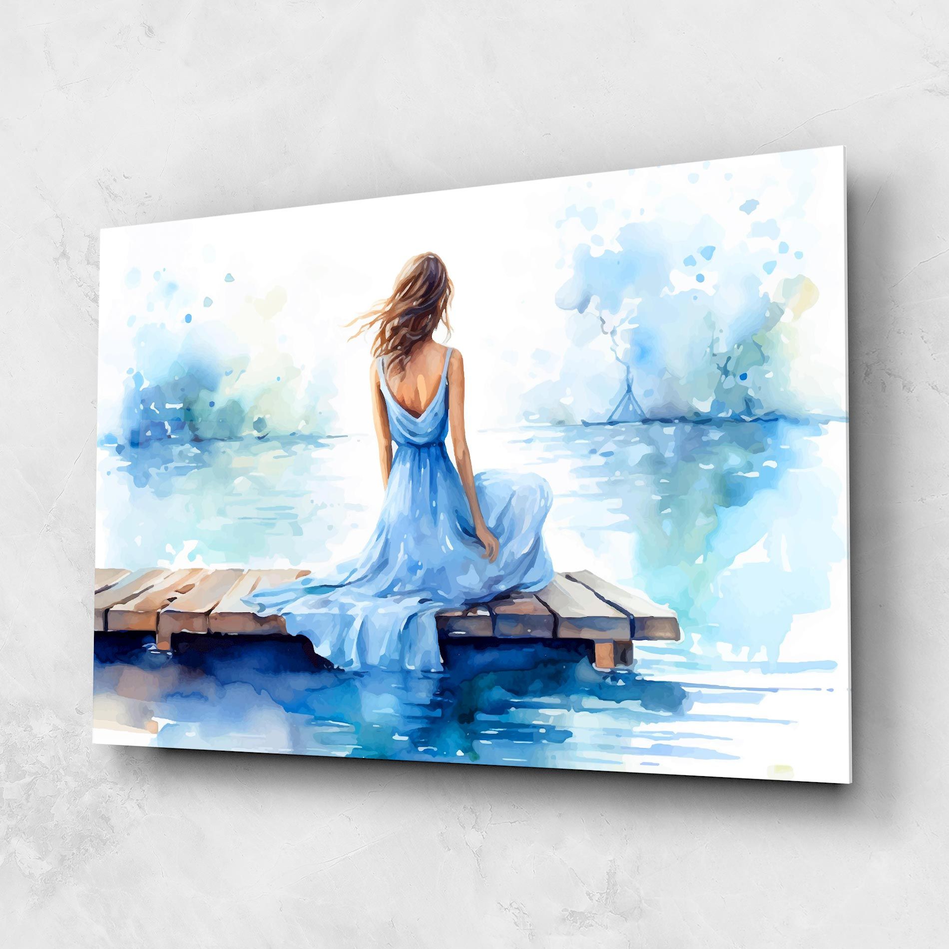 Lake Blue Woman mockup 1