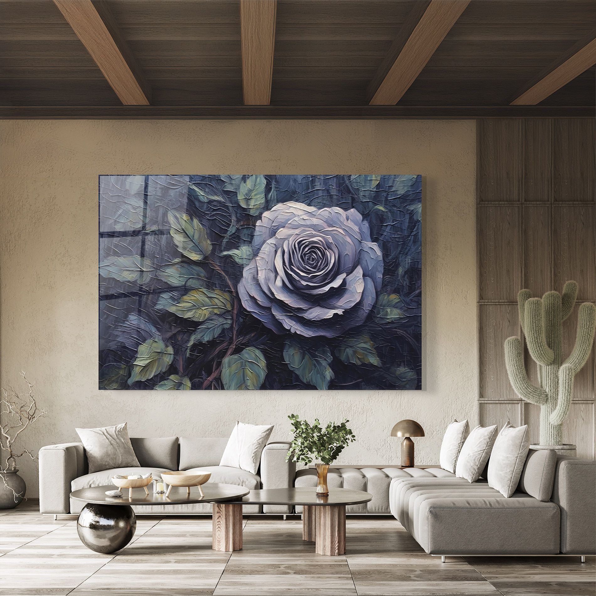 Blue Rose Art mockup 8