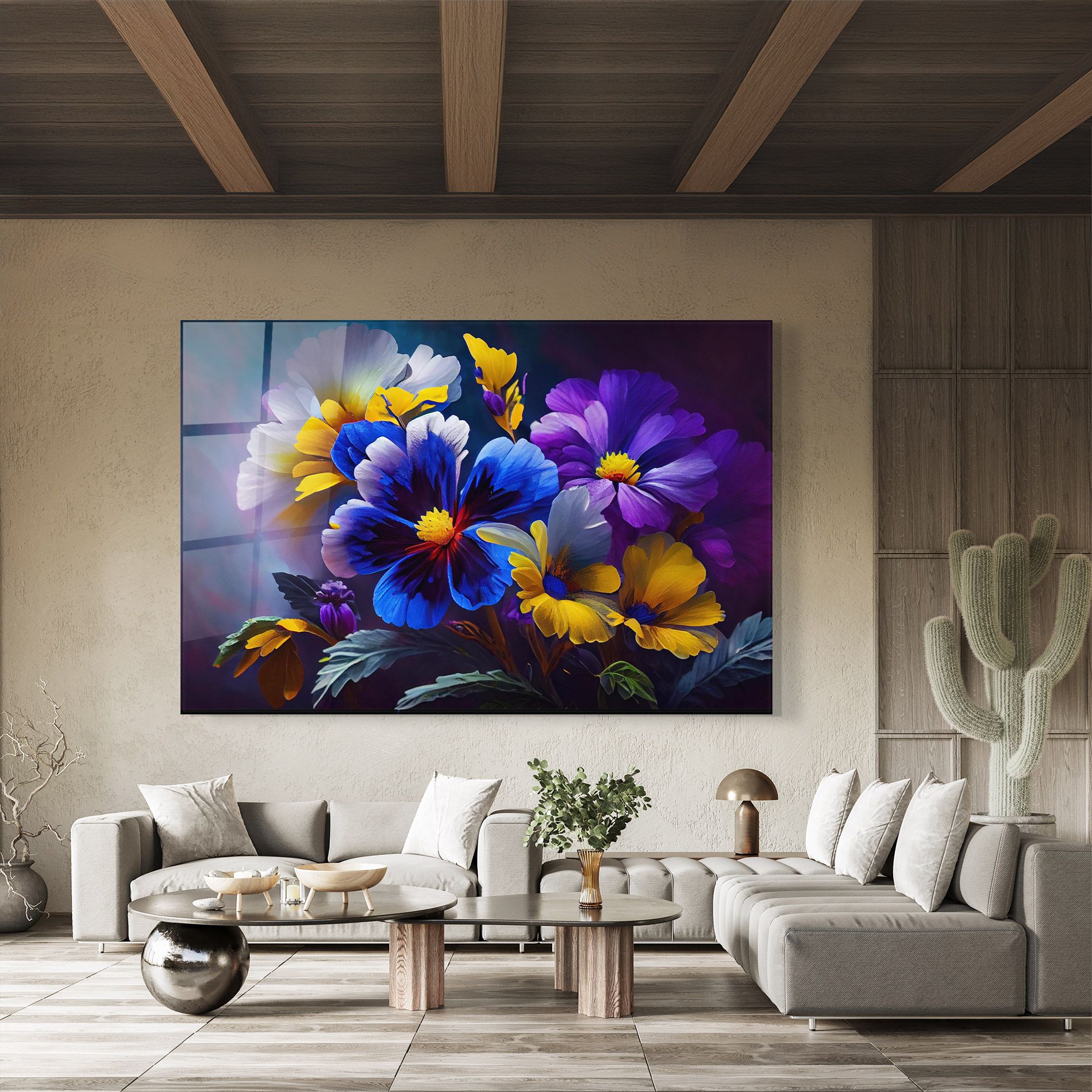 Vibrant Floral Art mockup 8