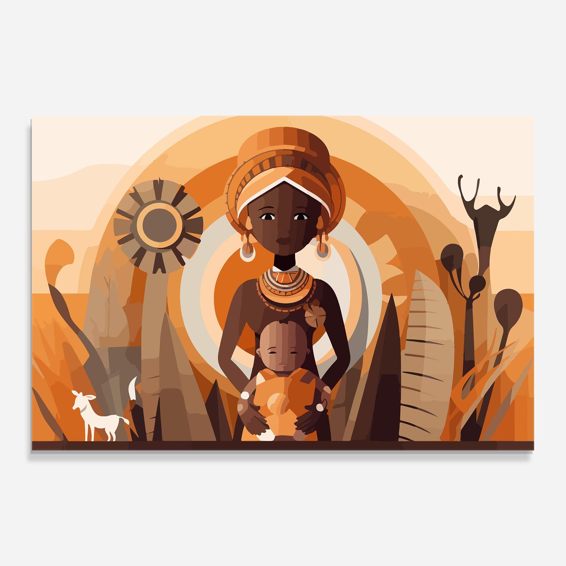 Üvegkép African Baby mockup 0