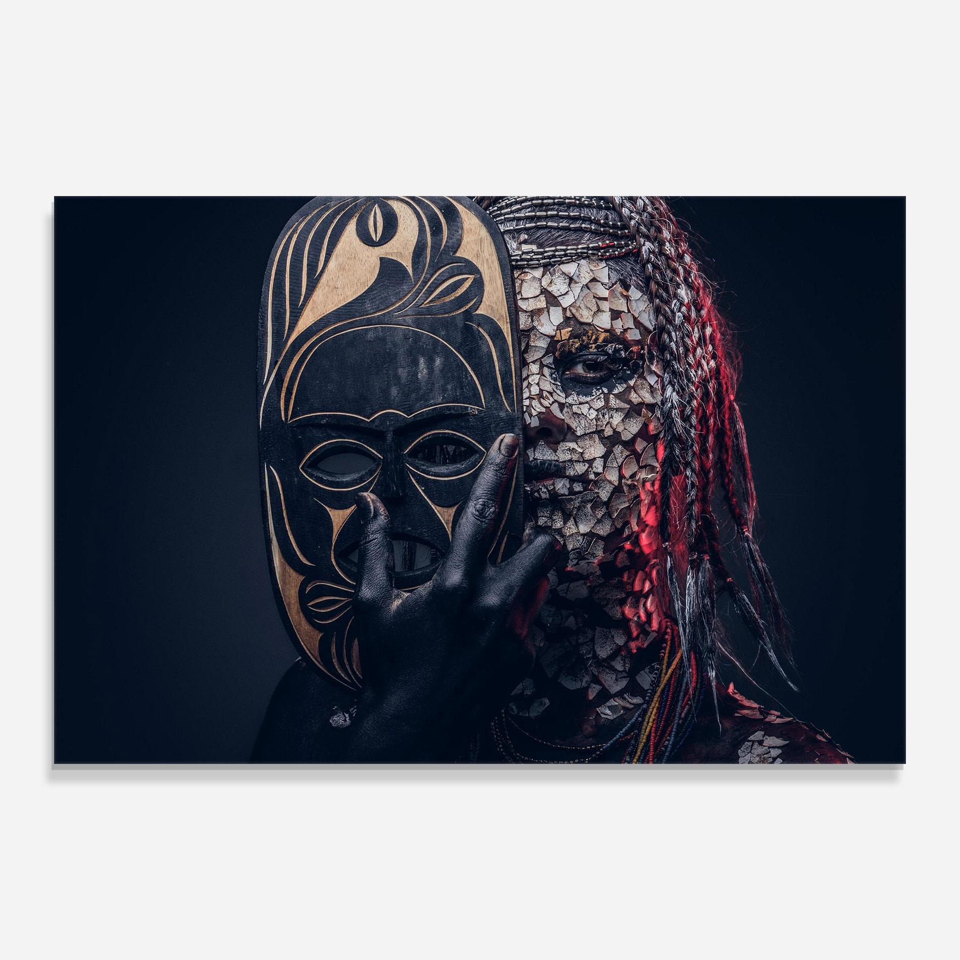 Üvegkép African Tribe Costume mockup 0