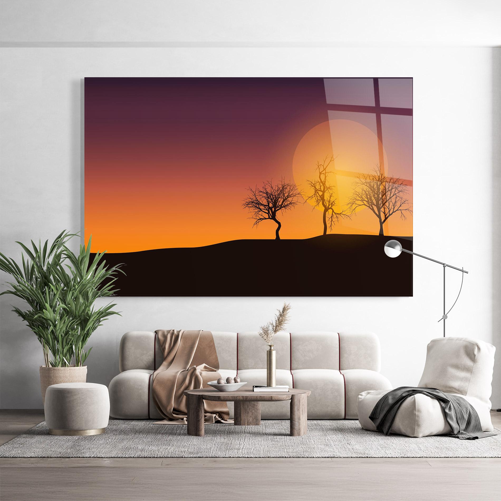 Üvegkép African Sunset mockup 9