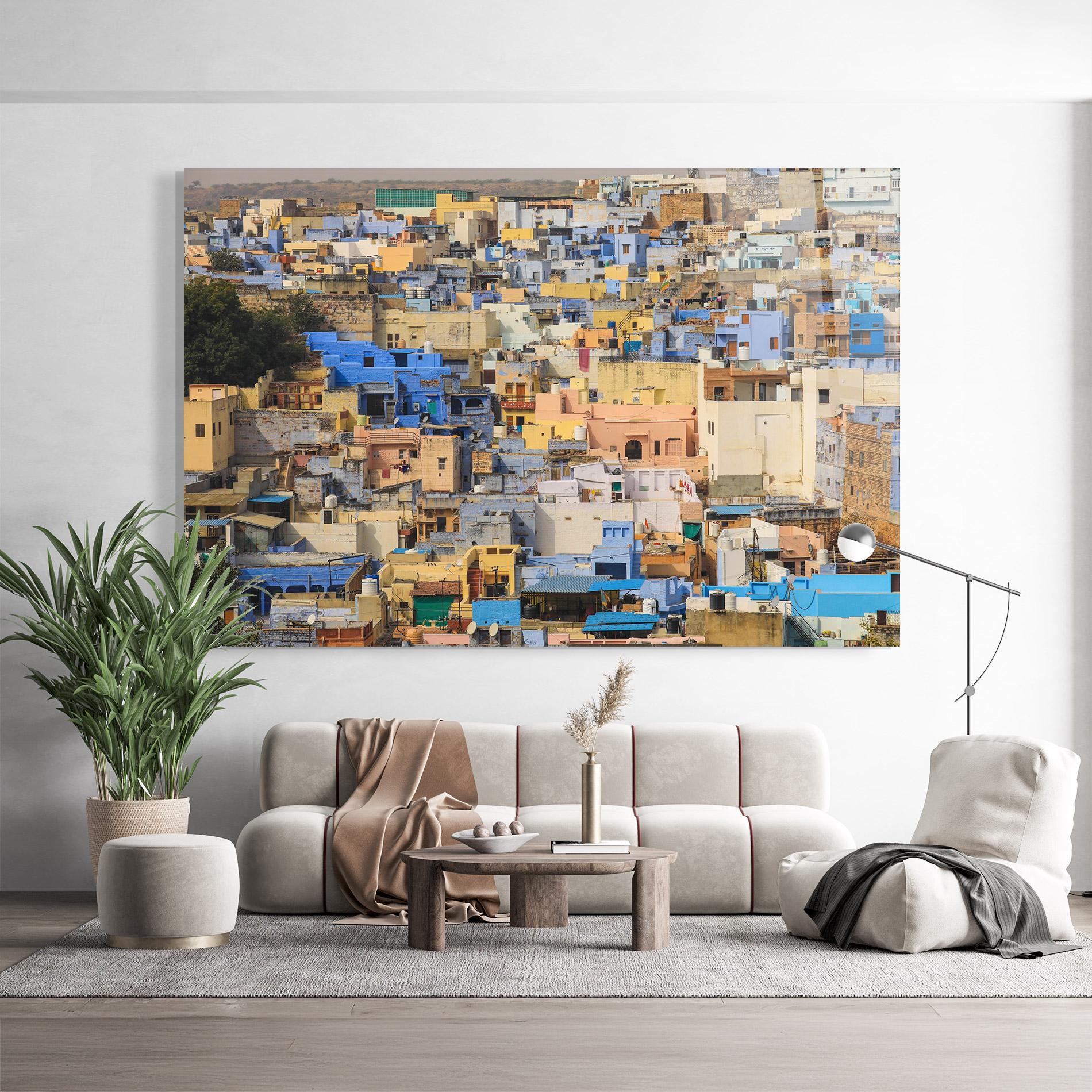 Üvegkép Rajasthan View India mockup 9