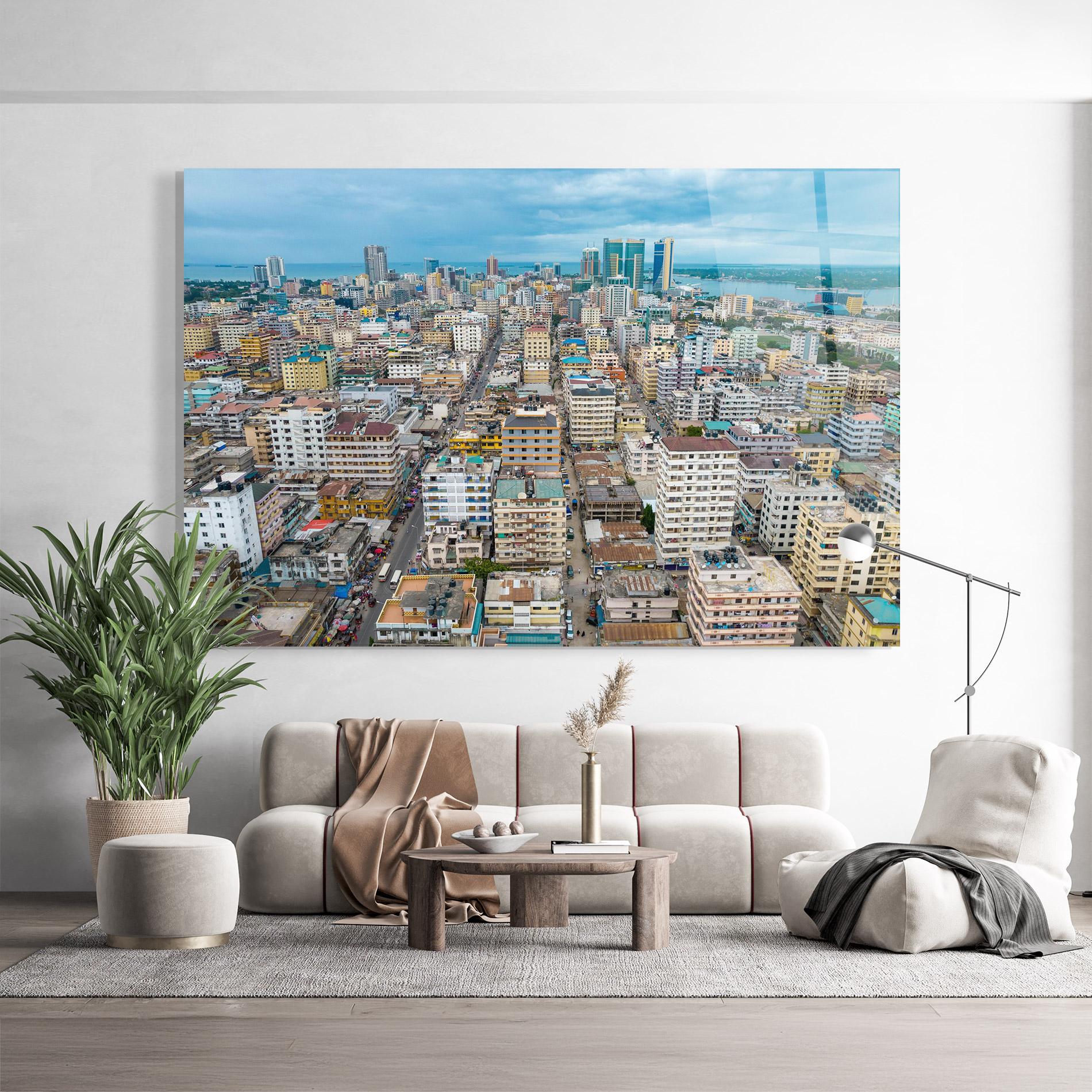 Üvegkép Tanzania Building View mockup 9