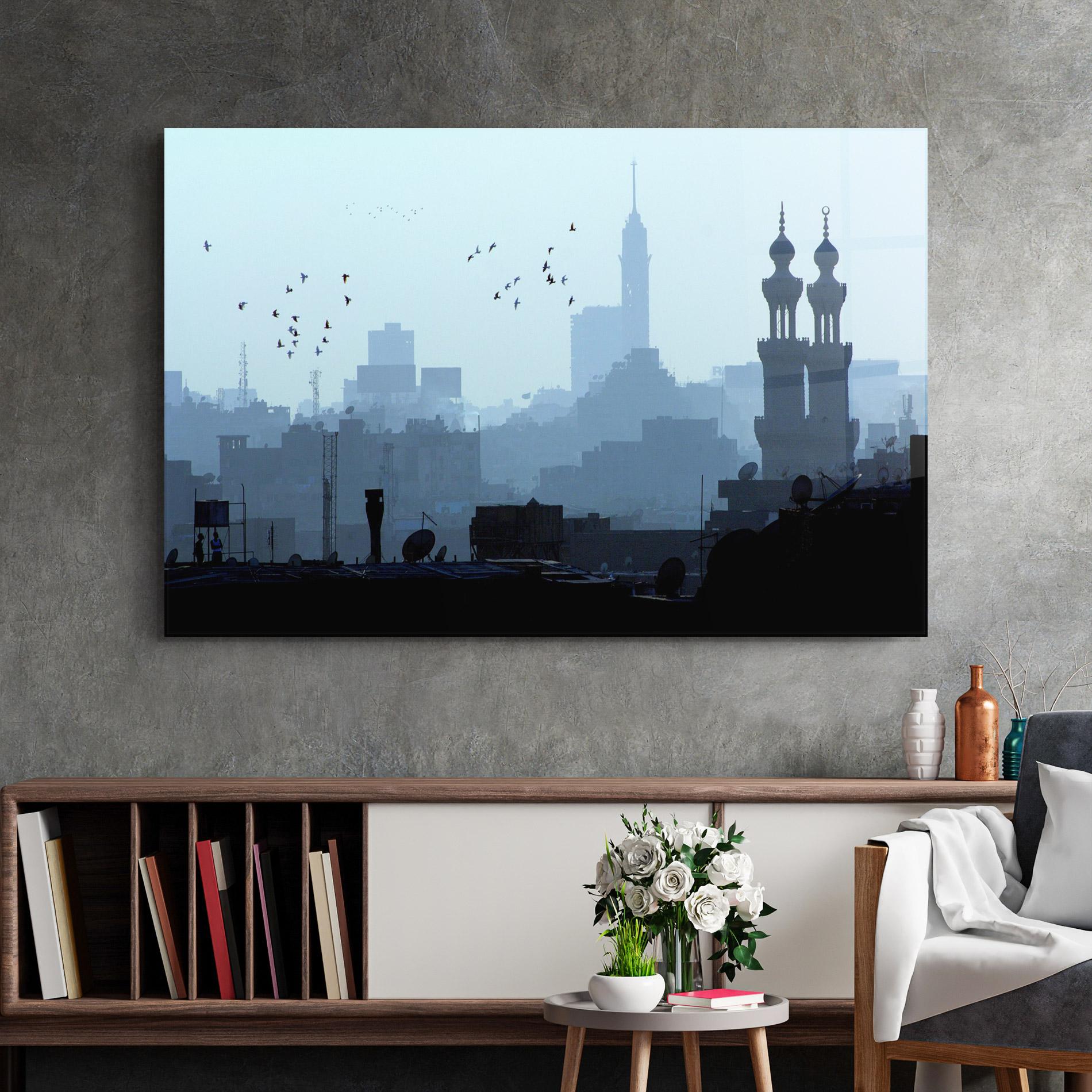 Üvegkép Cairo Skyline mockup 2