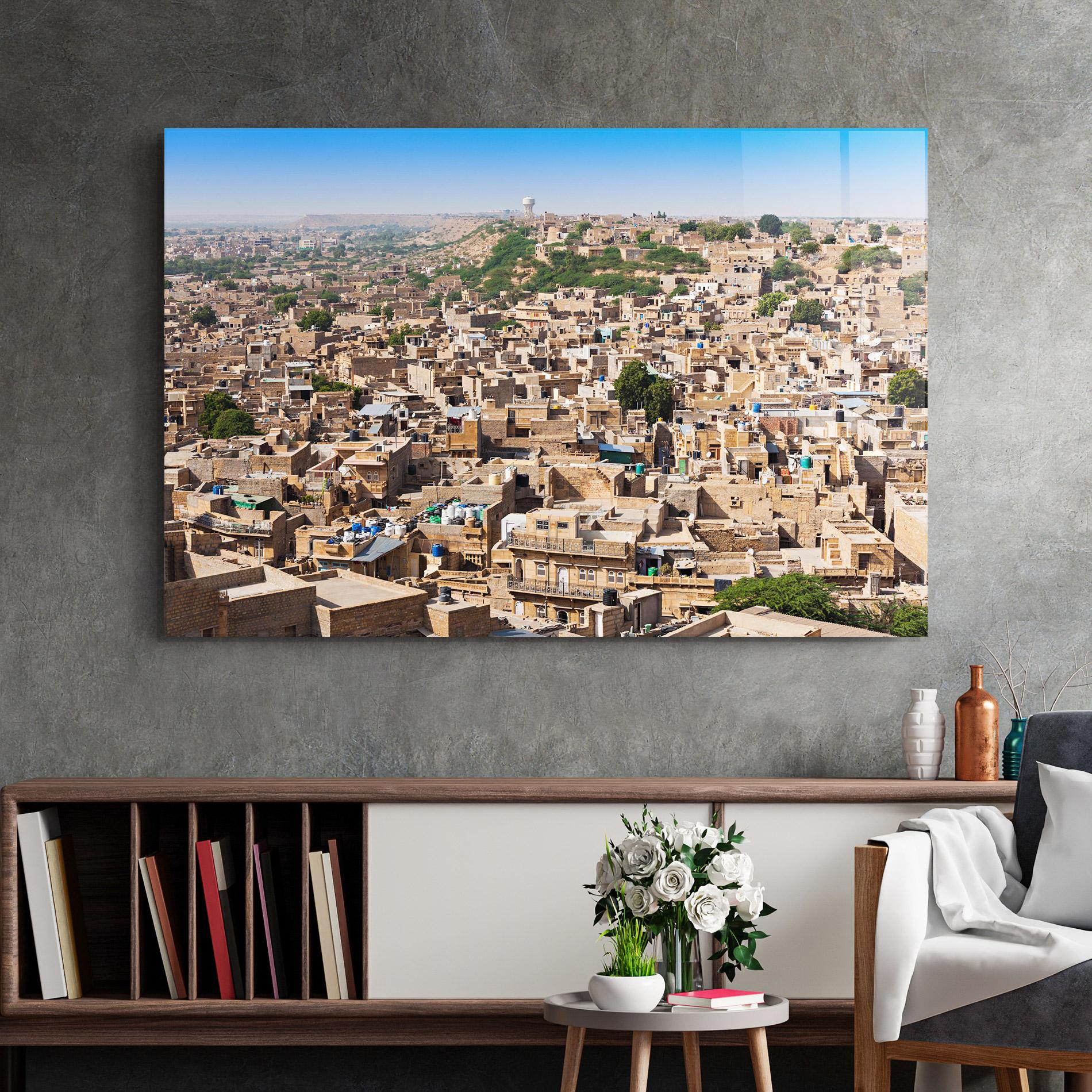 Üvegkép Jaisalmer Panorama View mockup 2