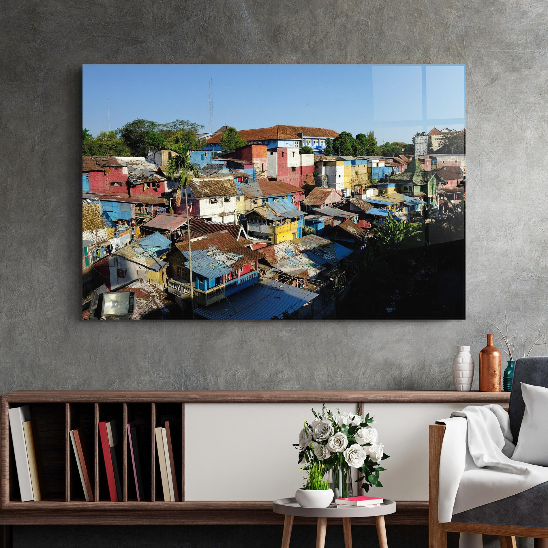 Üvegkép Slum Building mockup 2