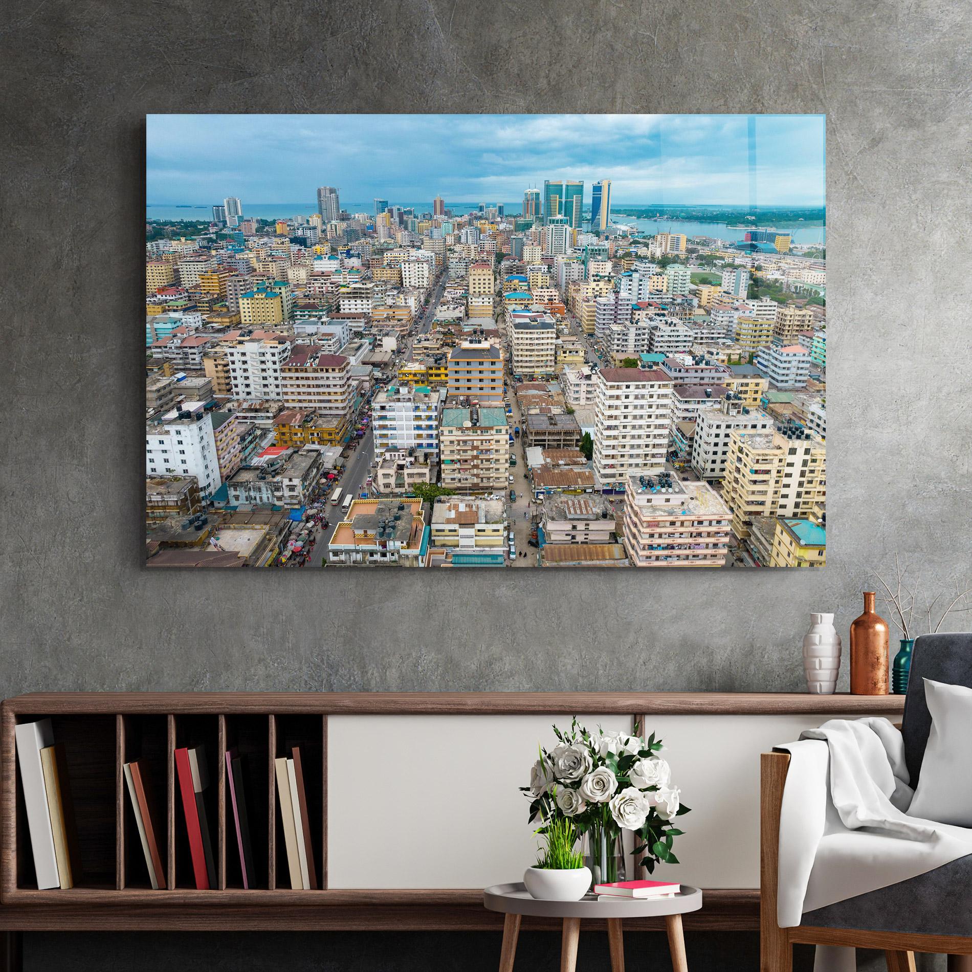 Üvegkép Tanzania Building View mockup 2