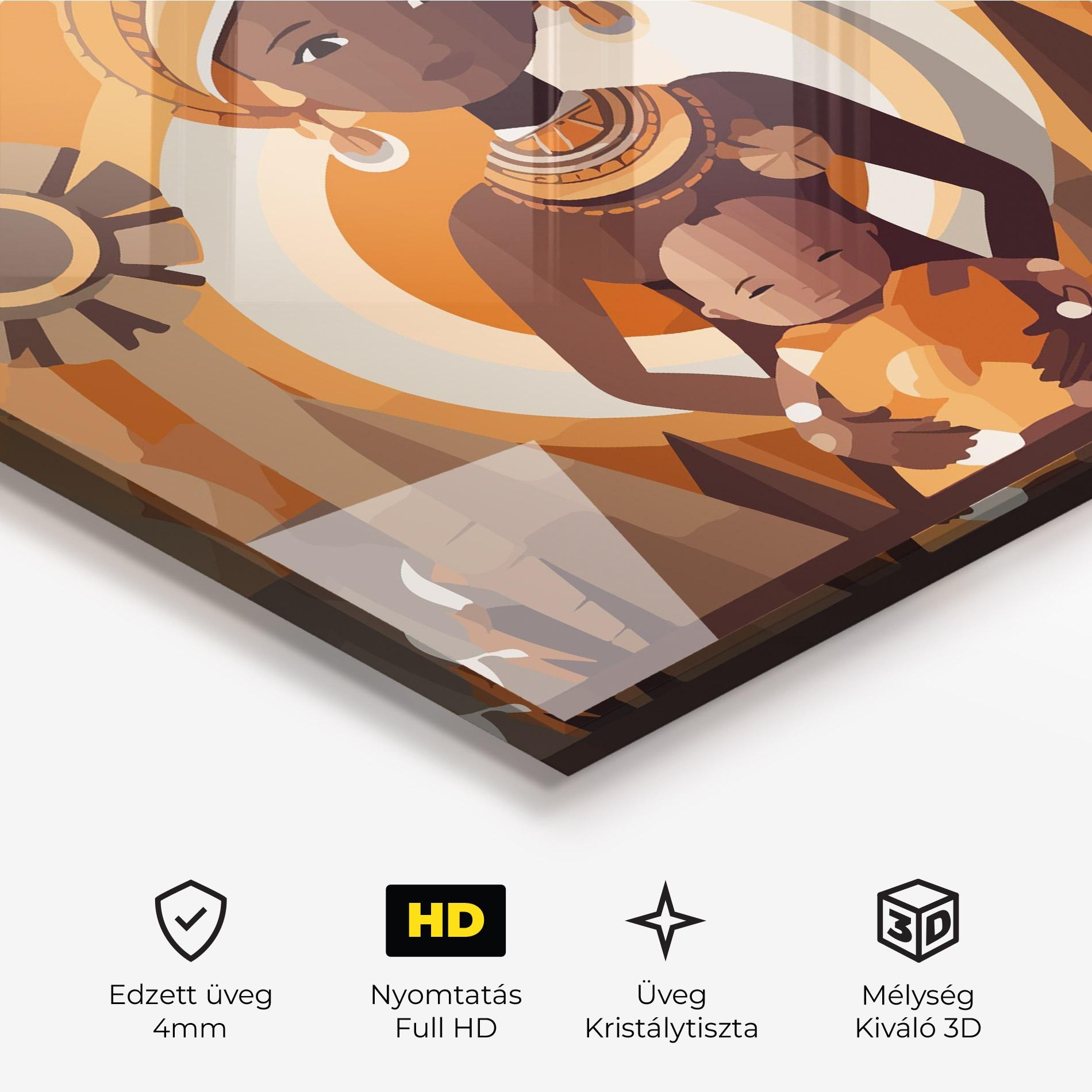 Üvegkép African Baby mockup 3